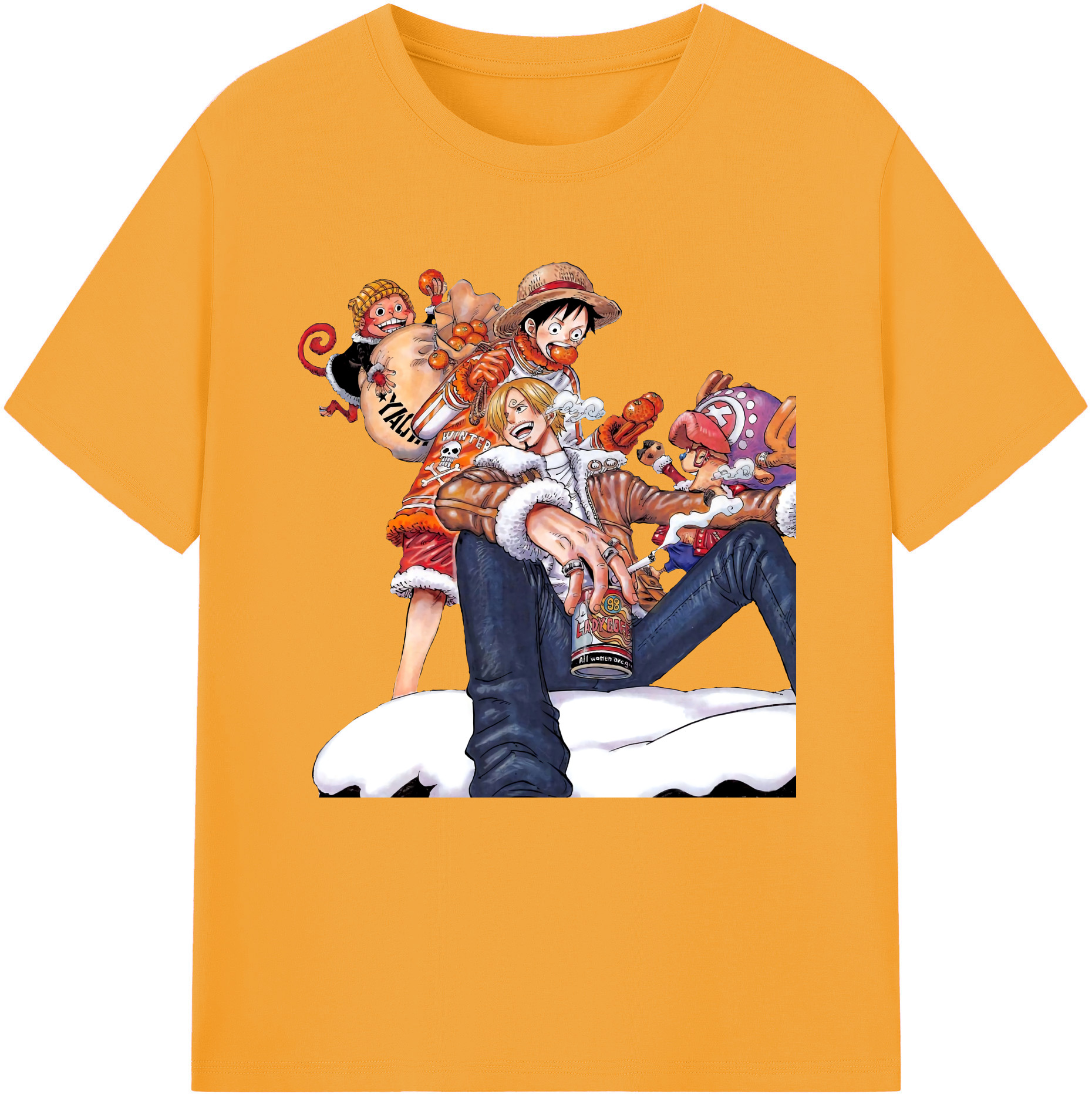 （画像用） ワンピース サンジ ONE PIECE Sanji レディースカジュアルプリントTシャツ（綿100％）