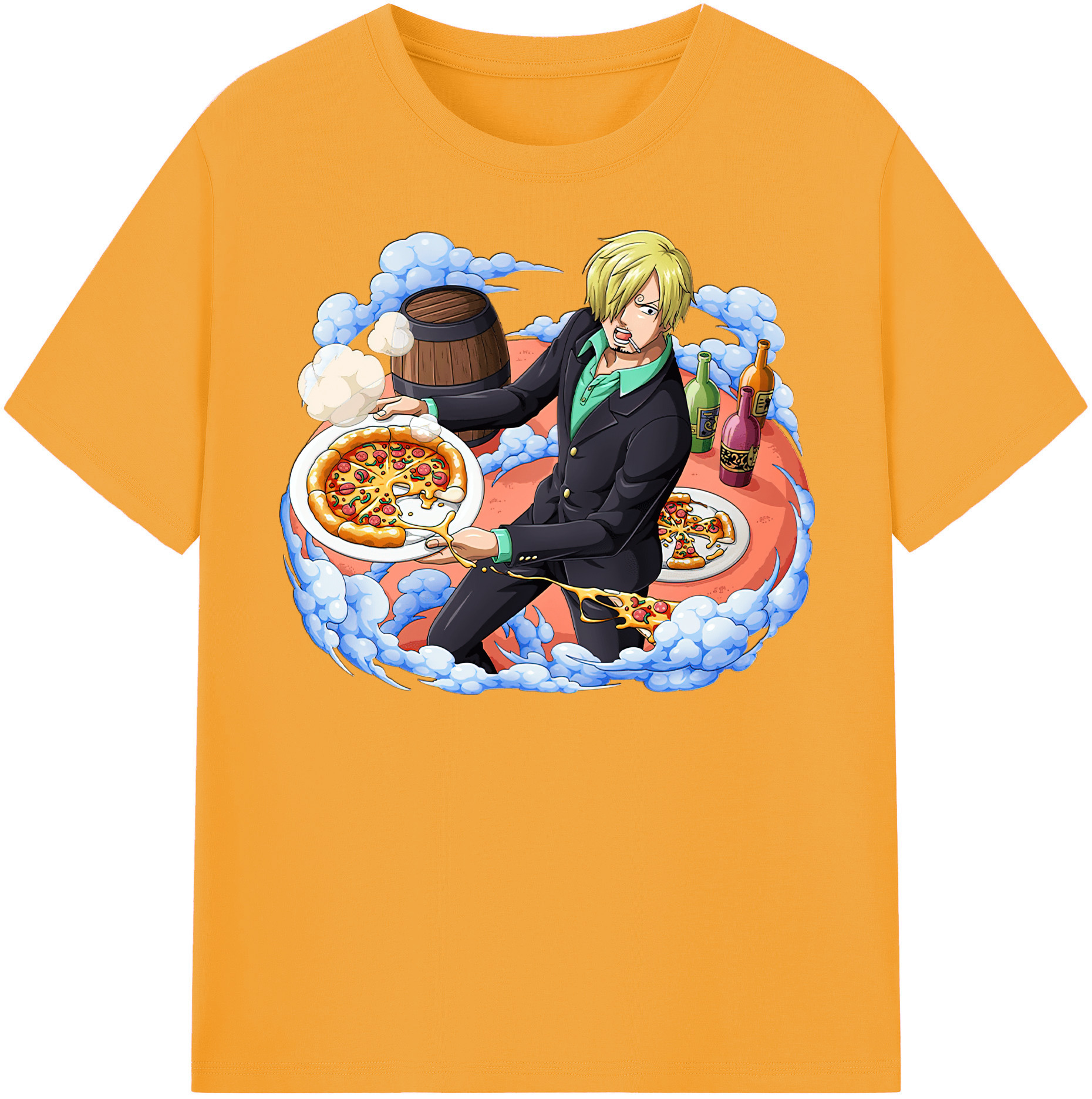 （画像用） ワンピース サンジ ONE PIECE Sanji レディースカジュアルプリントTシャツ（綿100％）