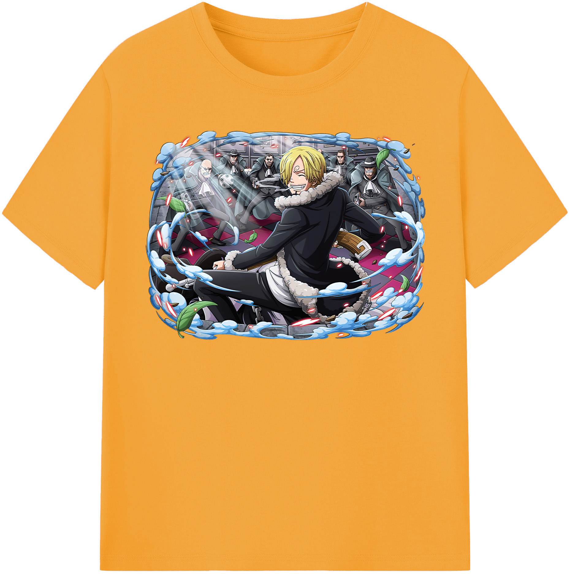 （画像用） ワンピース サンジ ONE PIECE Sanji レディースカジュアルプリントTシャツ（綿100％）
