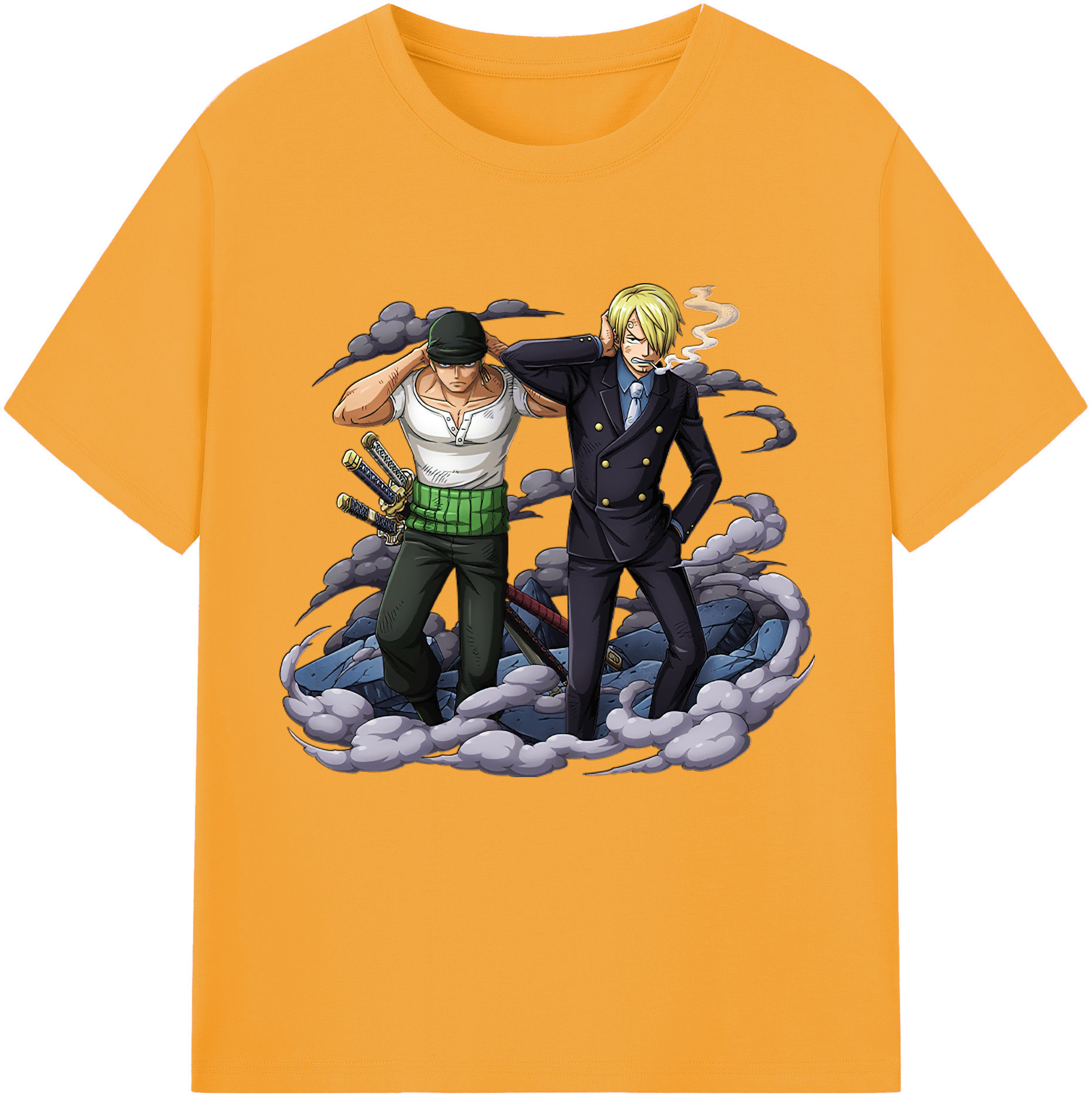 （画像用） ワンピース サンジ ONE PIECE Sanji レディースカジュアルプリントTシャツ（綿100％）