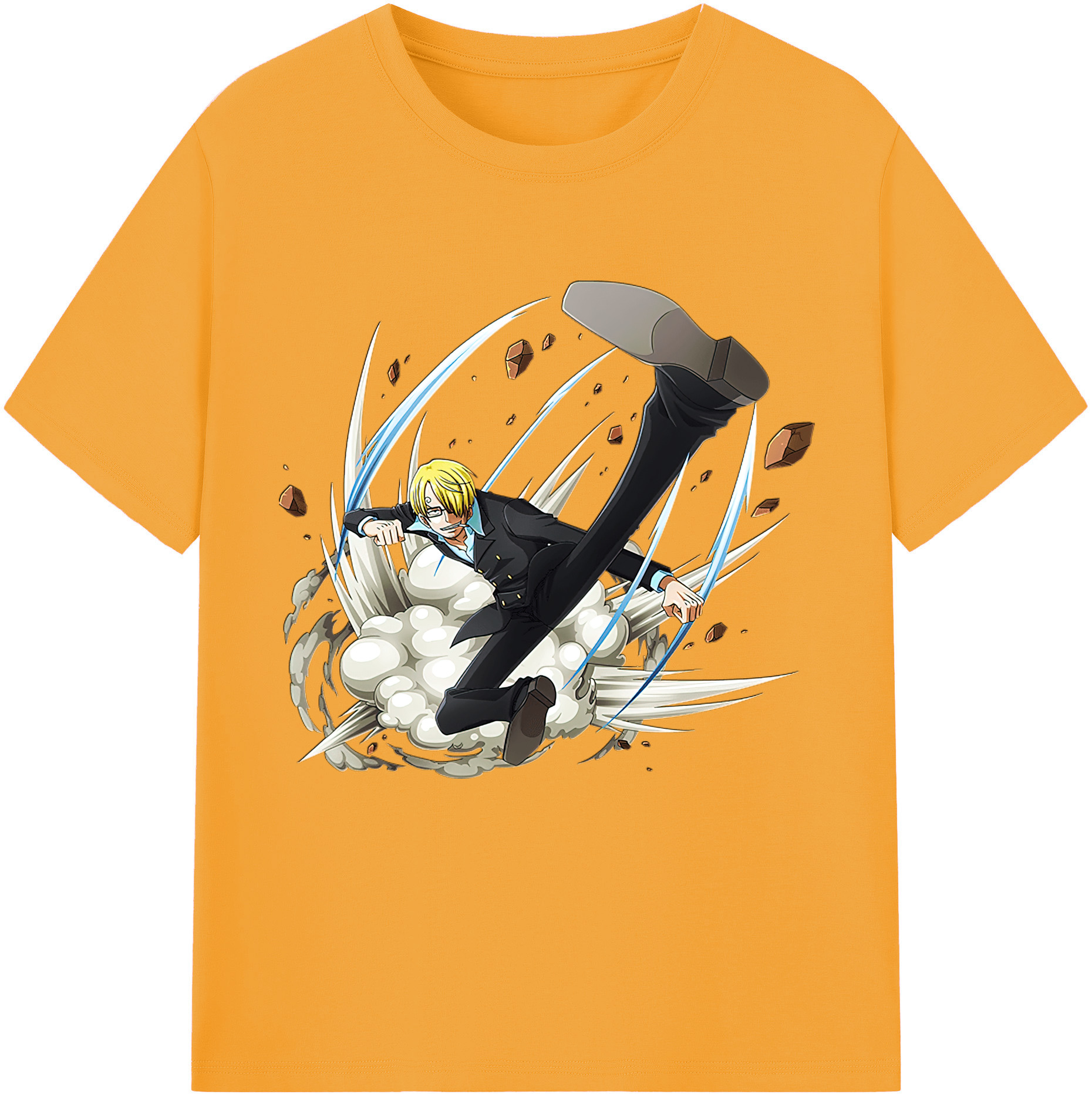 （画像用） ワンピース サンジ ONE PIECE Sanji レディースカジュアルプリントTシャツ（綿100％）