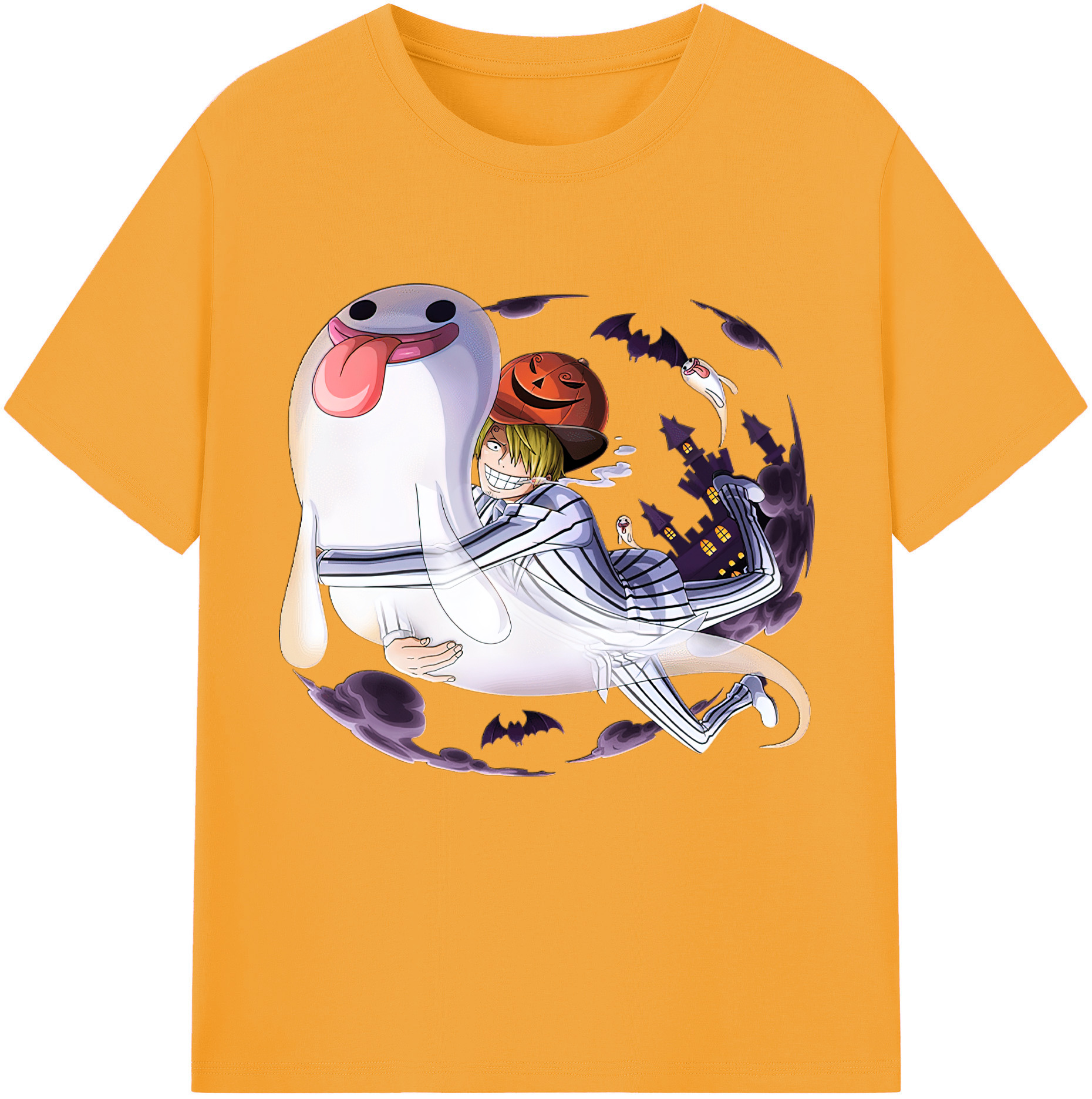 （画像用） ワンピース サンジ ONE PIECE Sanji レディースカジュアルプリントTシャツ（綿100％）