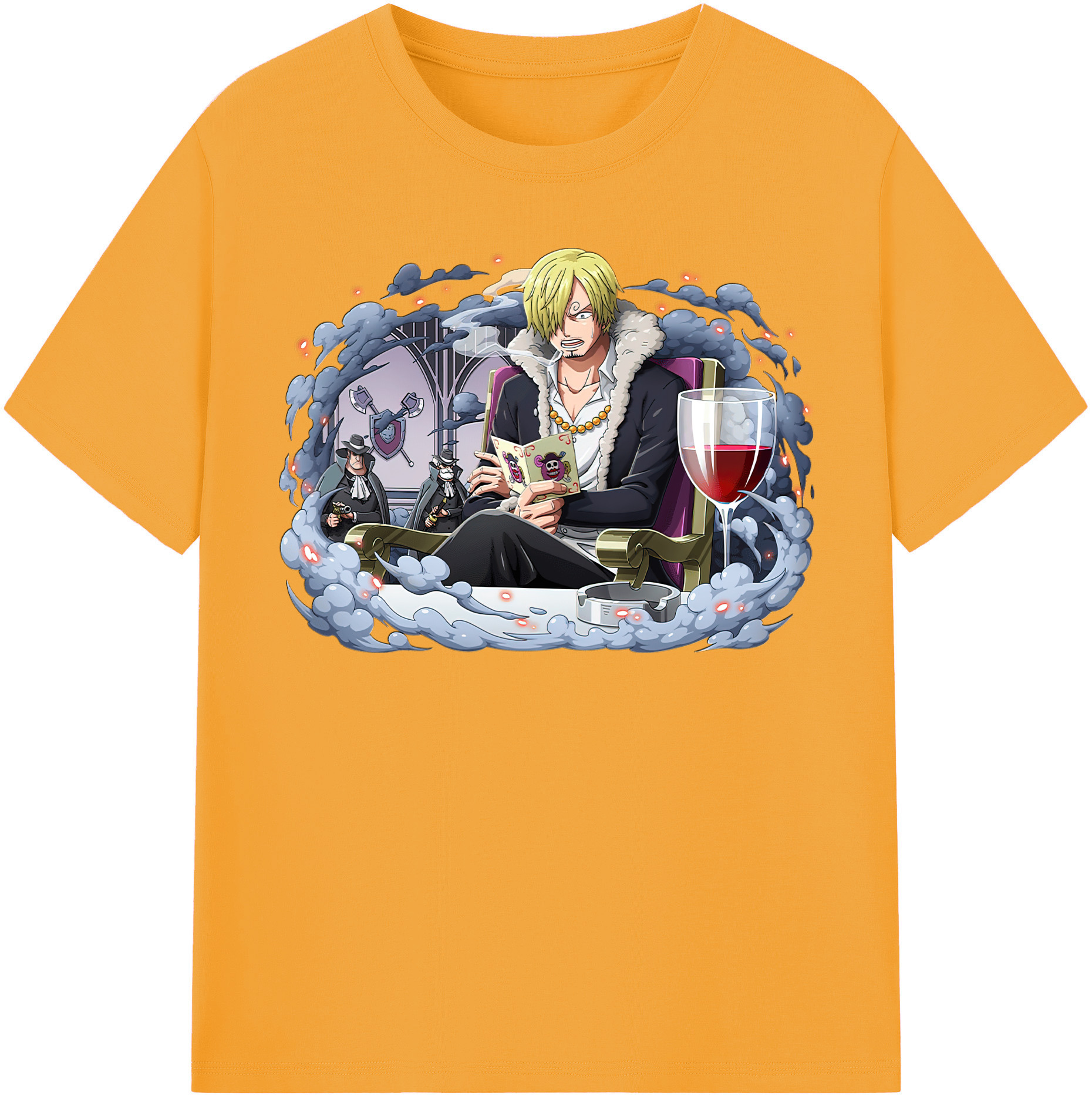 （画像用） ワンピース サンジ ONE PIECE Sanji レディースカジュアルプリントTシャツ（綿100％）