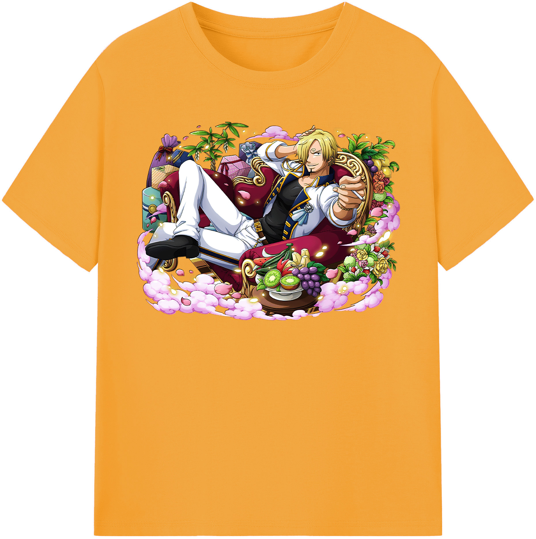（画像用） ワンピース サンジ ONE PIECE Sanji レディースカジュアルプリントTシャツ（綿100％）