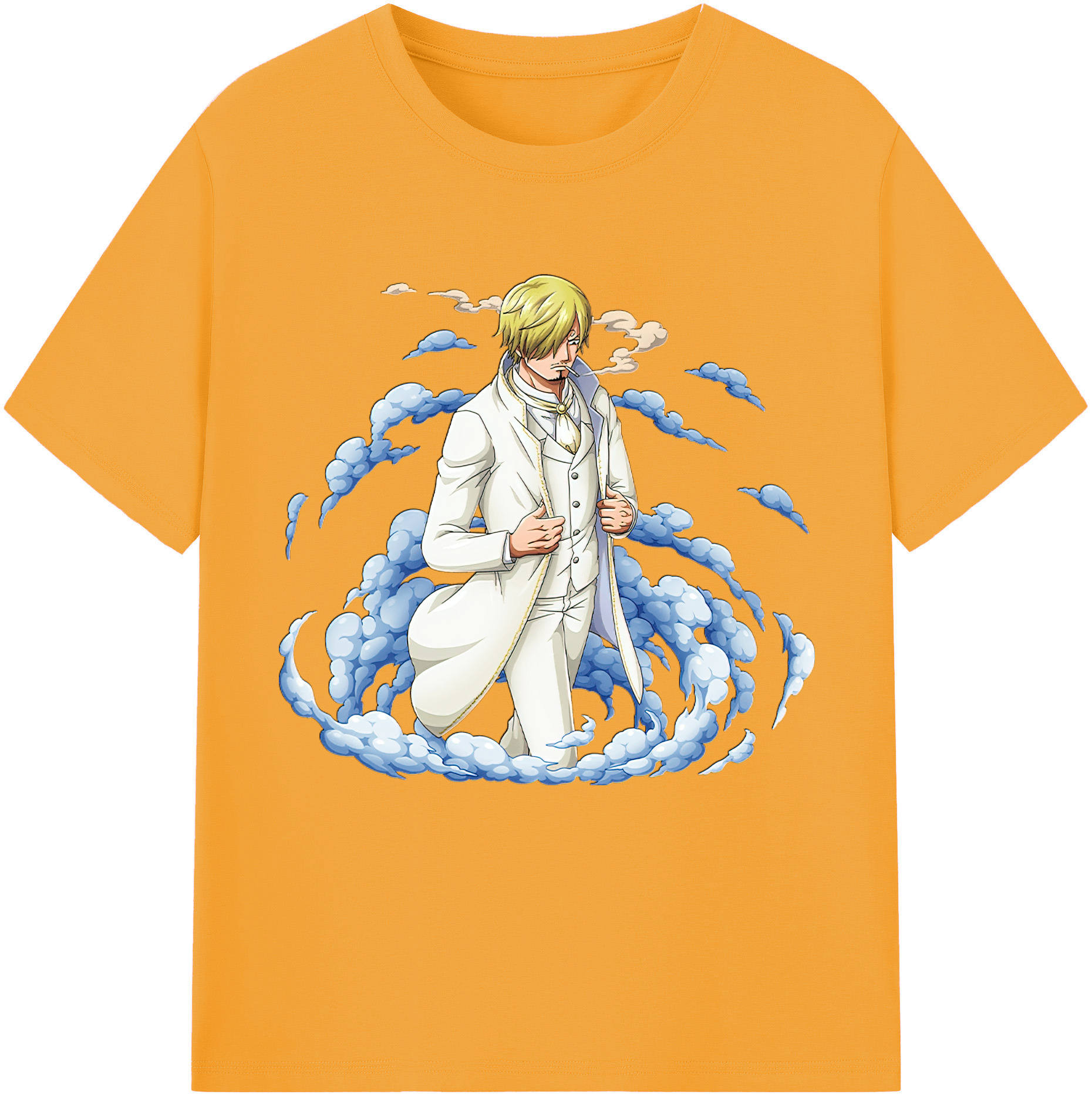 （画像用） ワンピース サンジ ONE PIECE Sanji レディースカジュアルプリントTシャツ（綿100％）