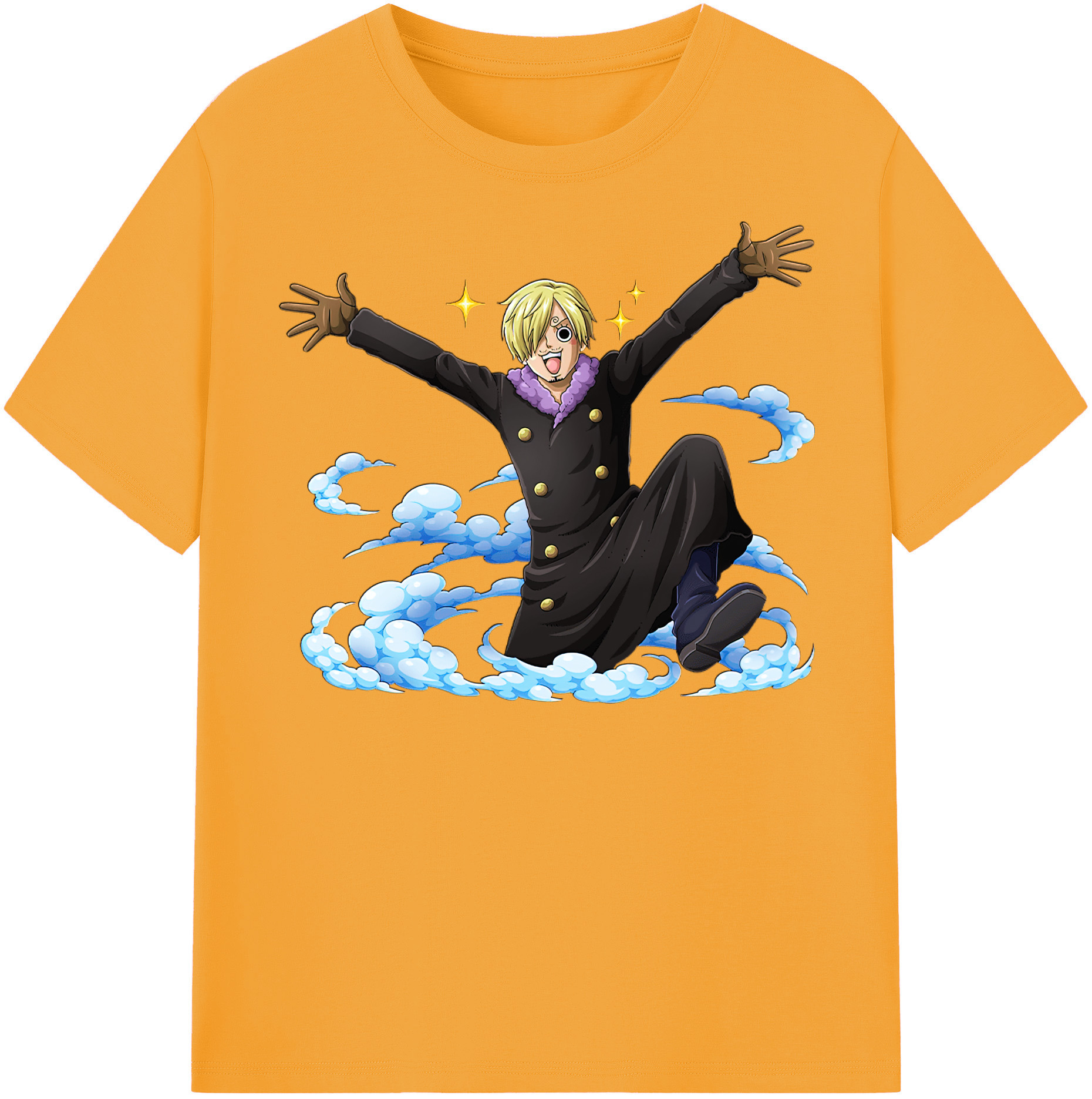 （画像用） ワンピース サンジ ONE PIECE Sanji レディースカジュアルプリントTシャツ（綿100％）