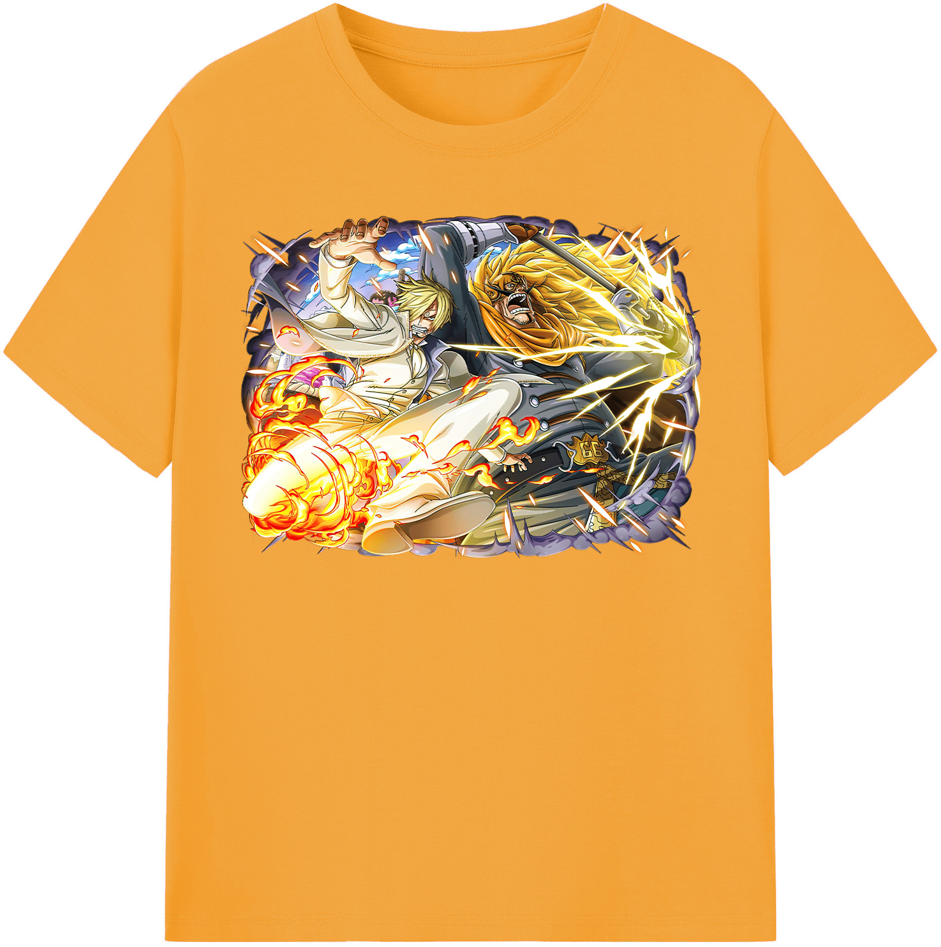 （画像用） ワンピース サンジ ONE PIECE Sanji レディースカジュアルプリントTシャツ（綿100％）