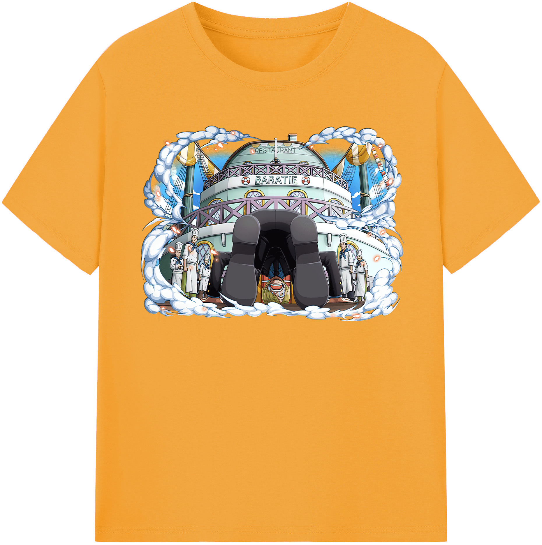 （画像用） ワンピース サンジ ONE PIECE Sanji レディースカジュアルプリントTシャツ（綿100％）