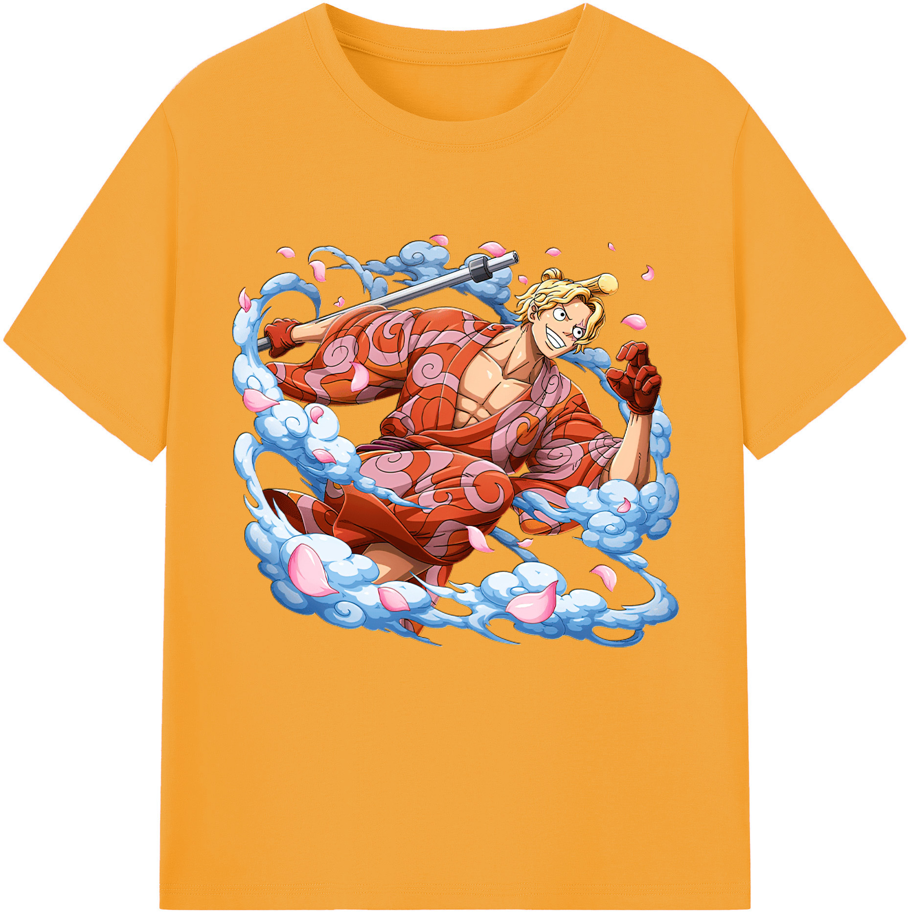 （画像用） ワンピース サンジ ONE PIECE Sanji レディースカジュアルプリントTシャツ（綿100％）