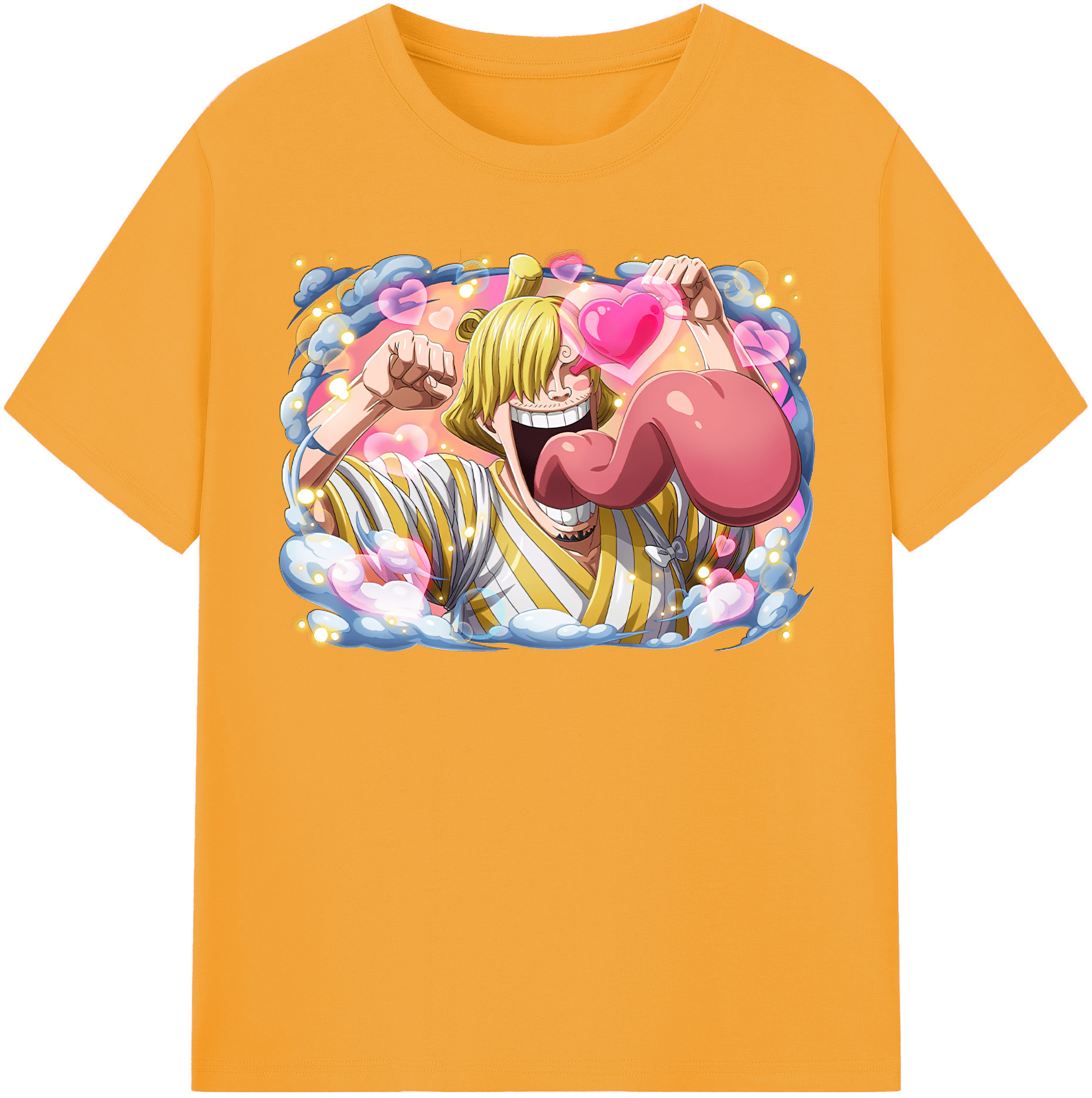 （画像用） ワンピース サンジ ONE PIECE Sanji レディースカジュアルプリントTシャツ（綿100％）