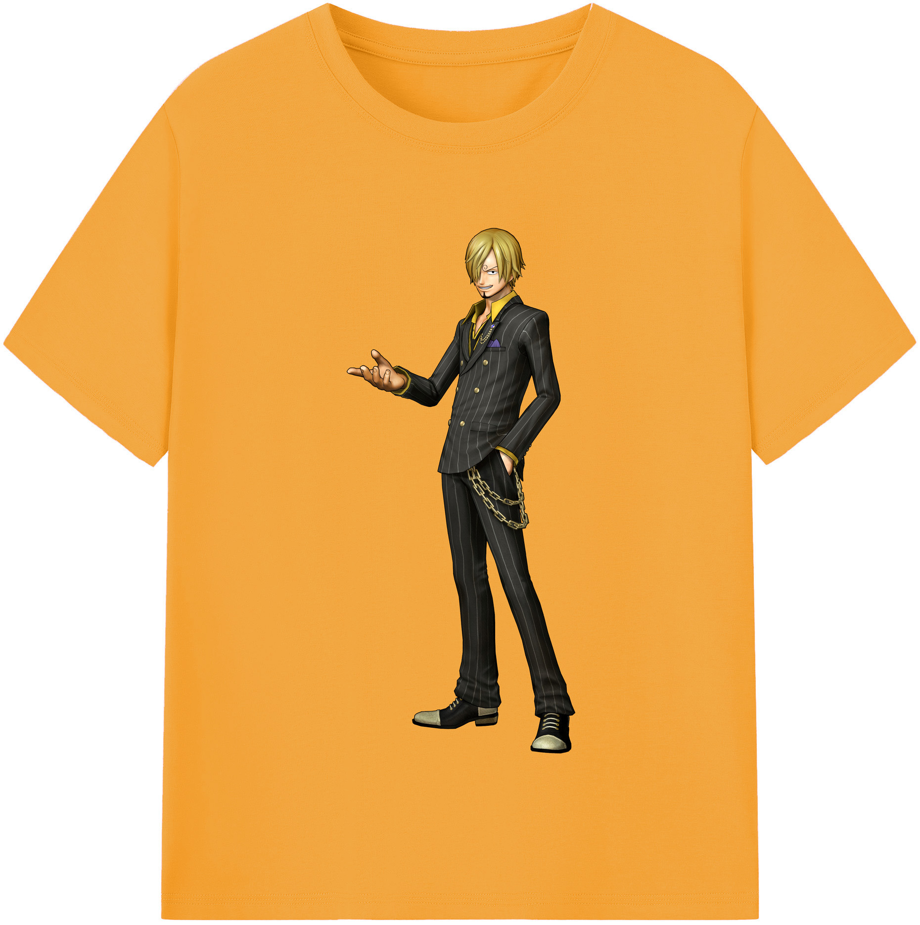 （画像用） ワンピース サンジ ONE PIECE Sanji レディースカジュアルプリントTシャツ（綿100％）
