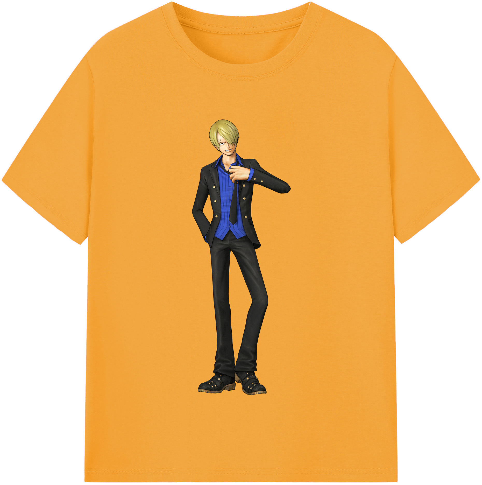 （画像用） ワンピース サンジ ONE PIECE Sanji レディースカジュアルプリントTシャツ（綿100％）