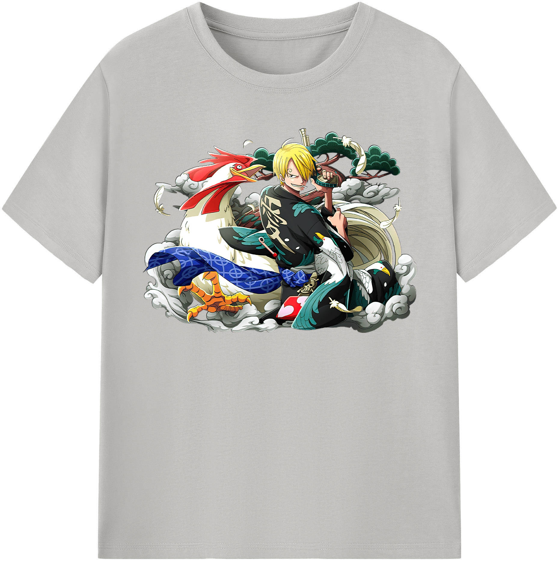 （画像用） ワンピース サンジ ONE PIECE Sanji レディースカジュアルプリントTシャツ（綿100％）