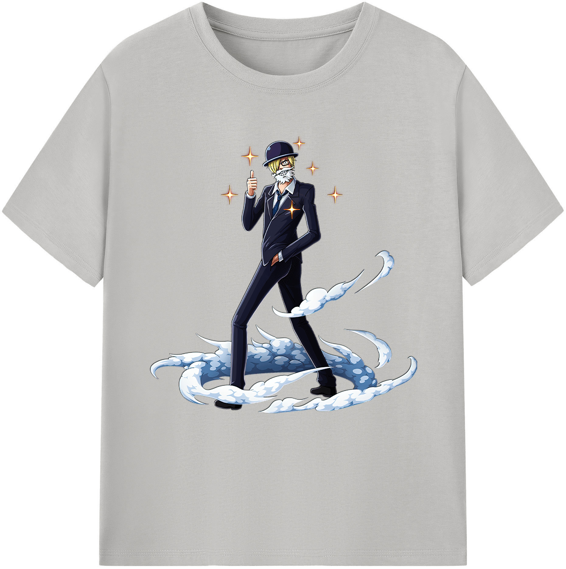 （画像用） ワンピース サンジ ONE PIECE Sanji レディースカジュアルプリントTシャツ（綿100％）