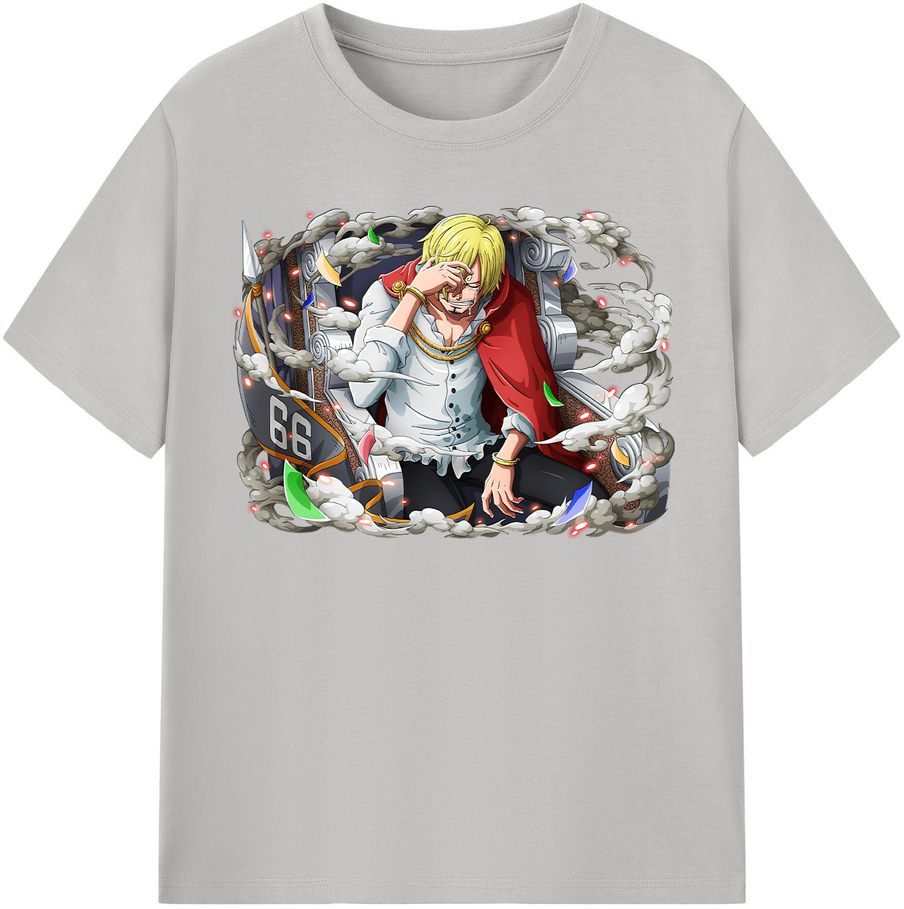 （画像用） ワンピース サンジ ONE PIECE Sanji レディースカジュアルプリントTシャツ（綿100％）