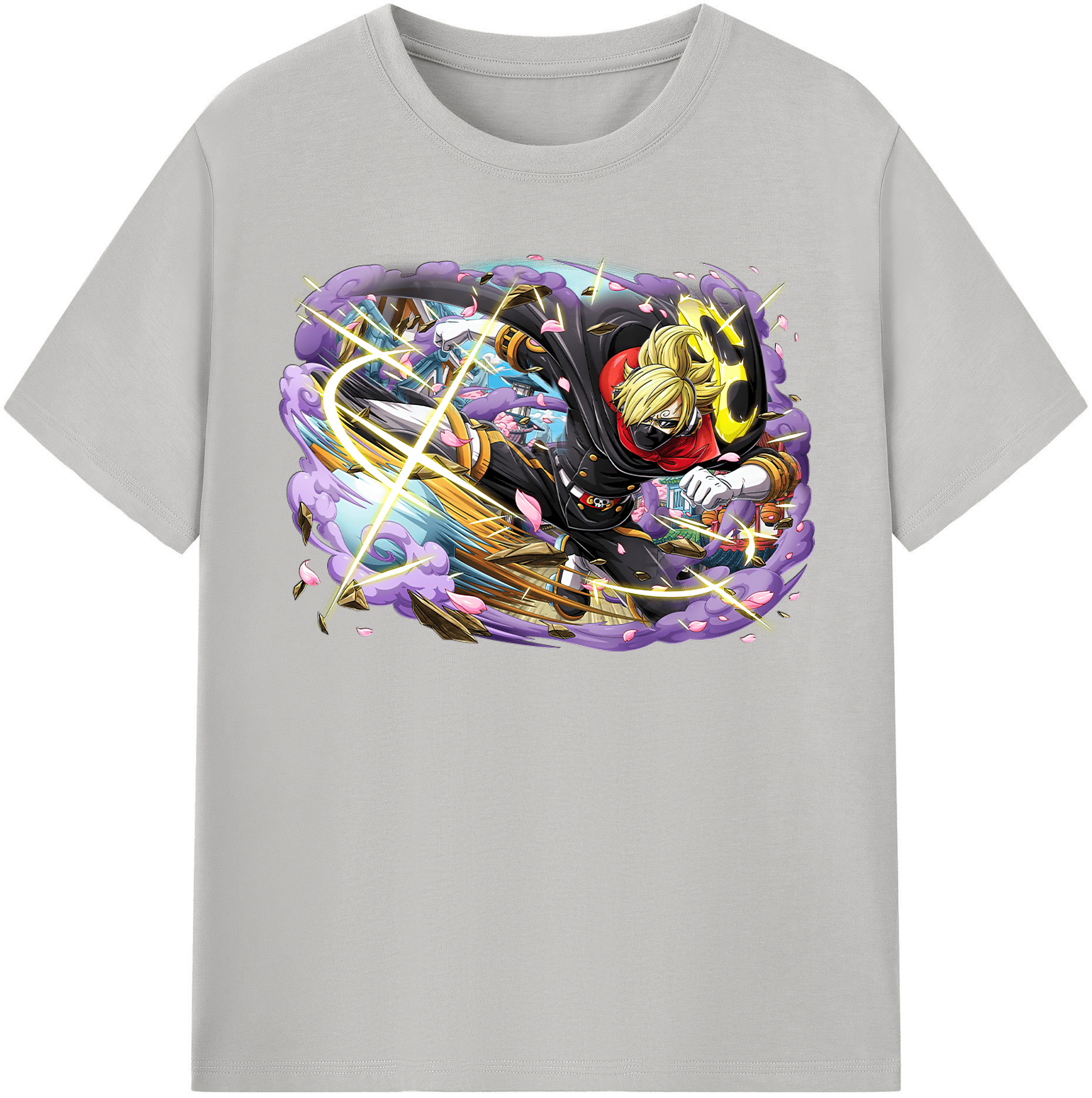 （画像用） ワンピース サンジ ONE PIECE Sanji レディースカジュアルプリントTシャツ（綿100％）