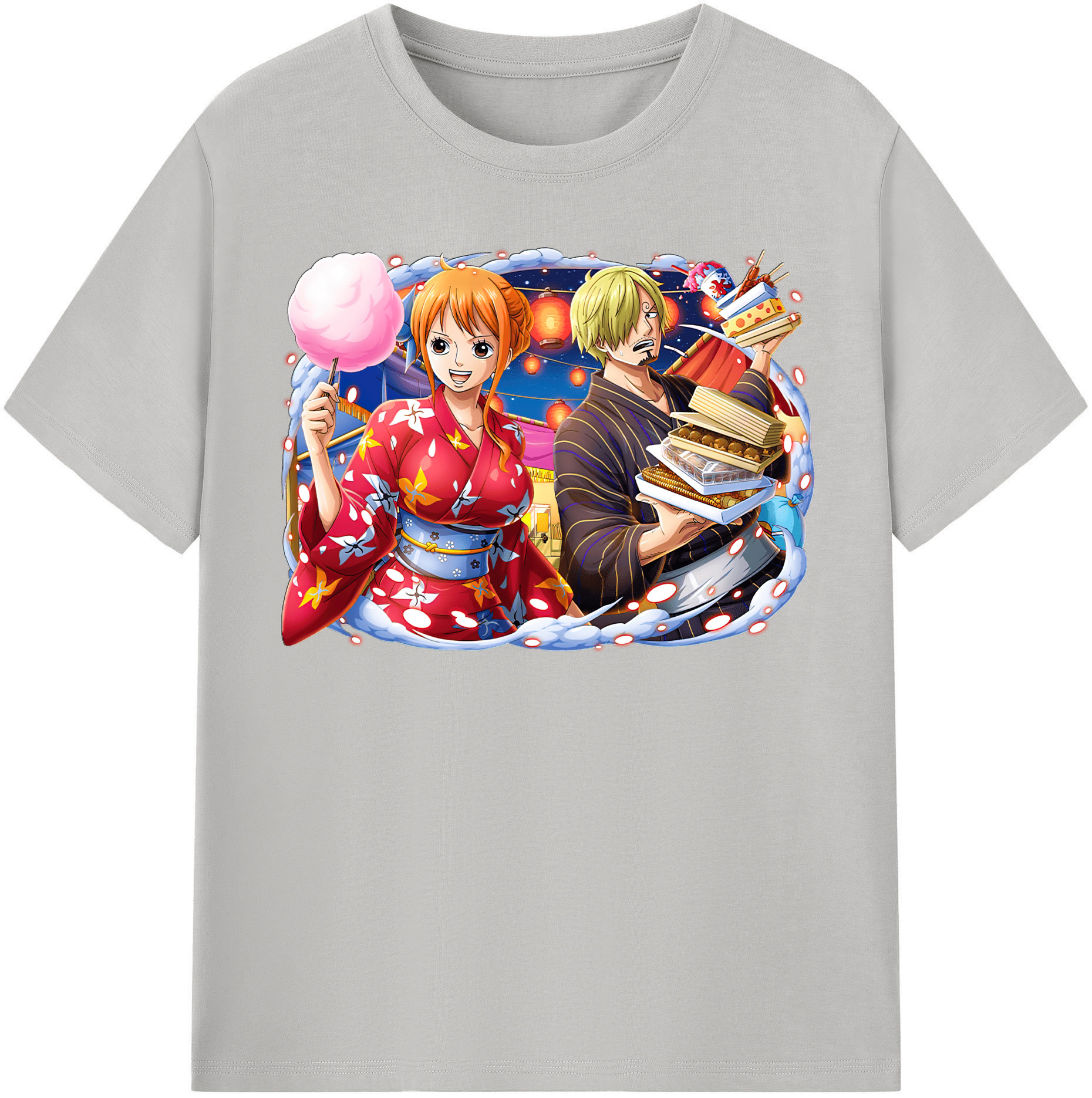 （画像用） ワンピース サンジ ONE PIECE Sanji レディースカジュアルプリントTシャツ（綿100％）