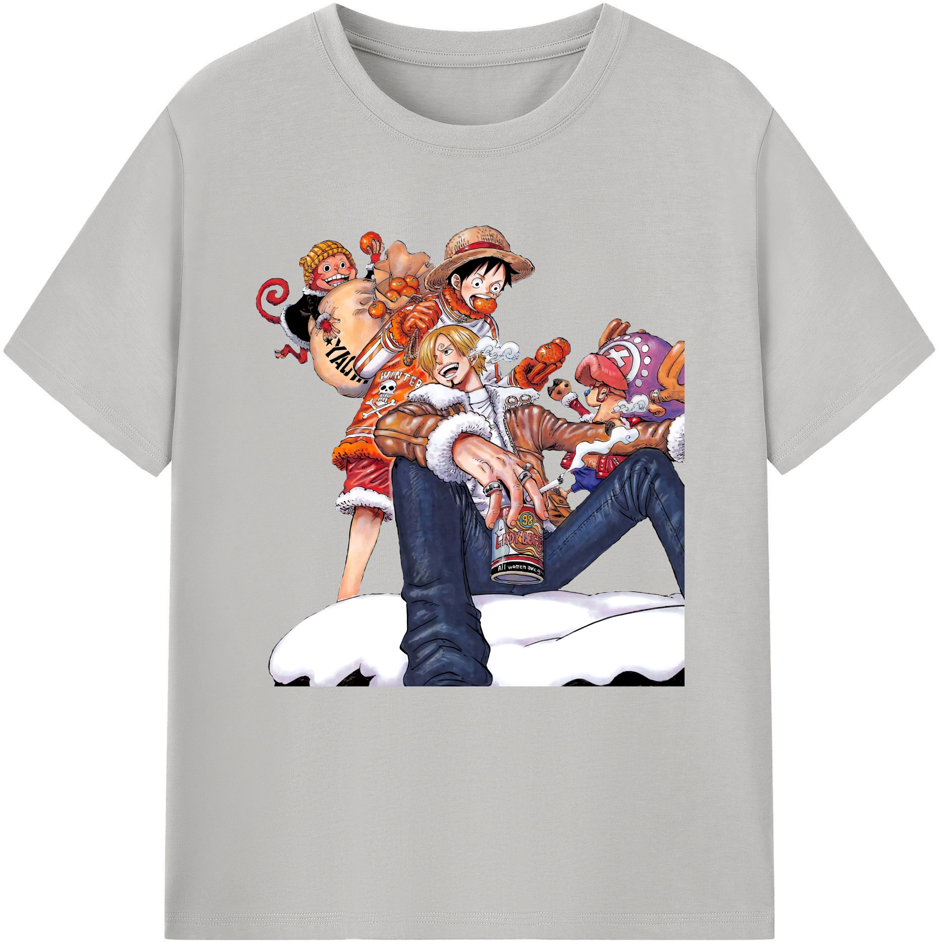 （画像用） ワンピース サンジ ONE PIECE Sanji レディースカジュアルプリントTシャツ（綿100％）
