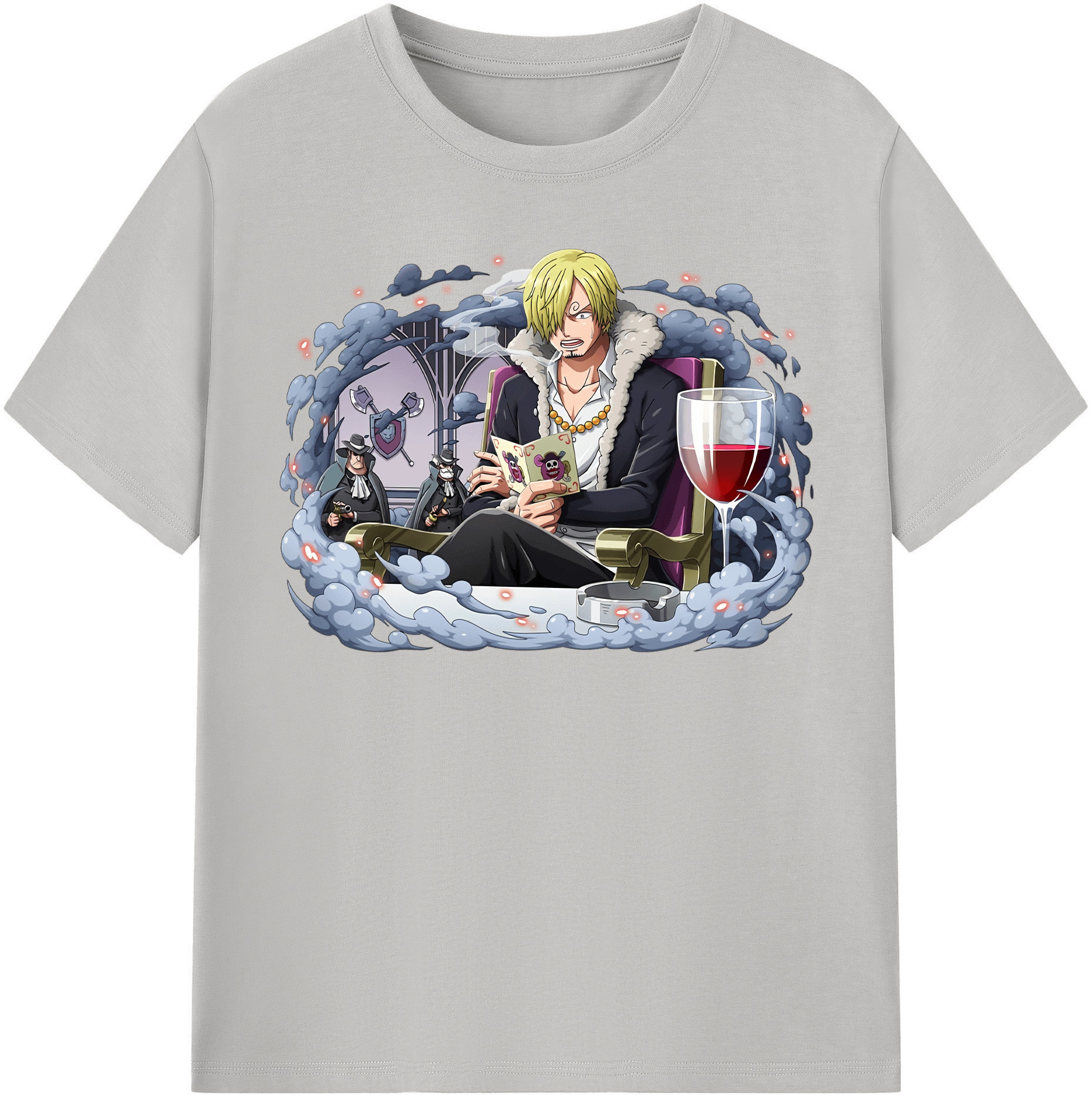 （画像用） ワンピース サンジ ONE PIECE Sanji レディースカジュアルプリントTシャツ（綿100％）