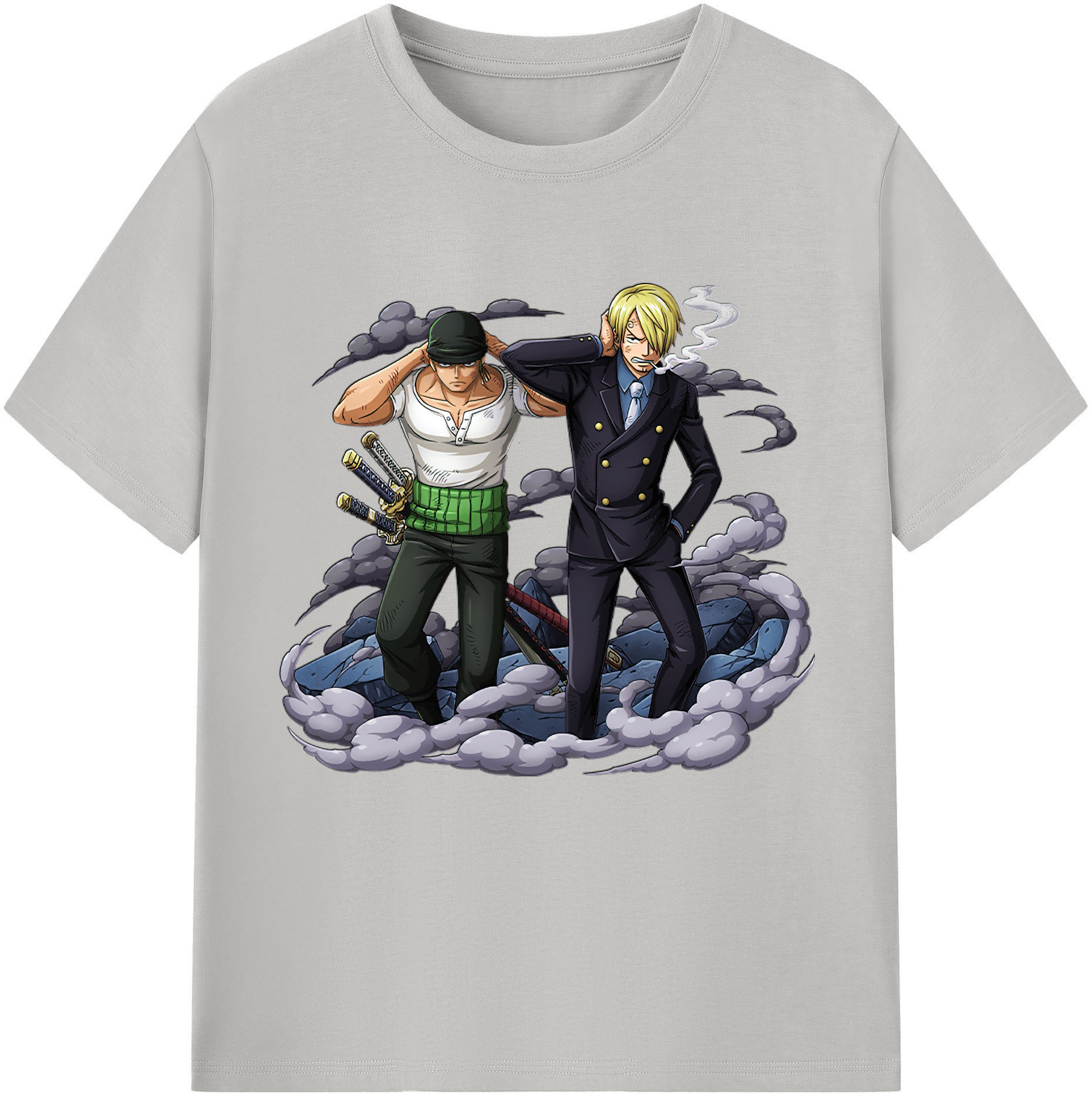 （画像用） ワンピース サンジ ONE PIECE Sanji レディースカジュアルプリントTシャツ（綿100％）