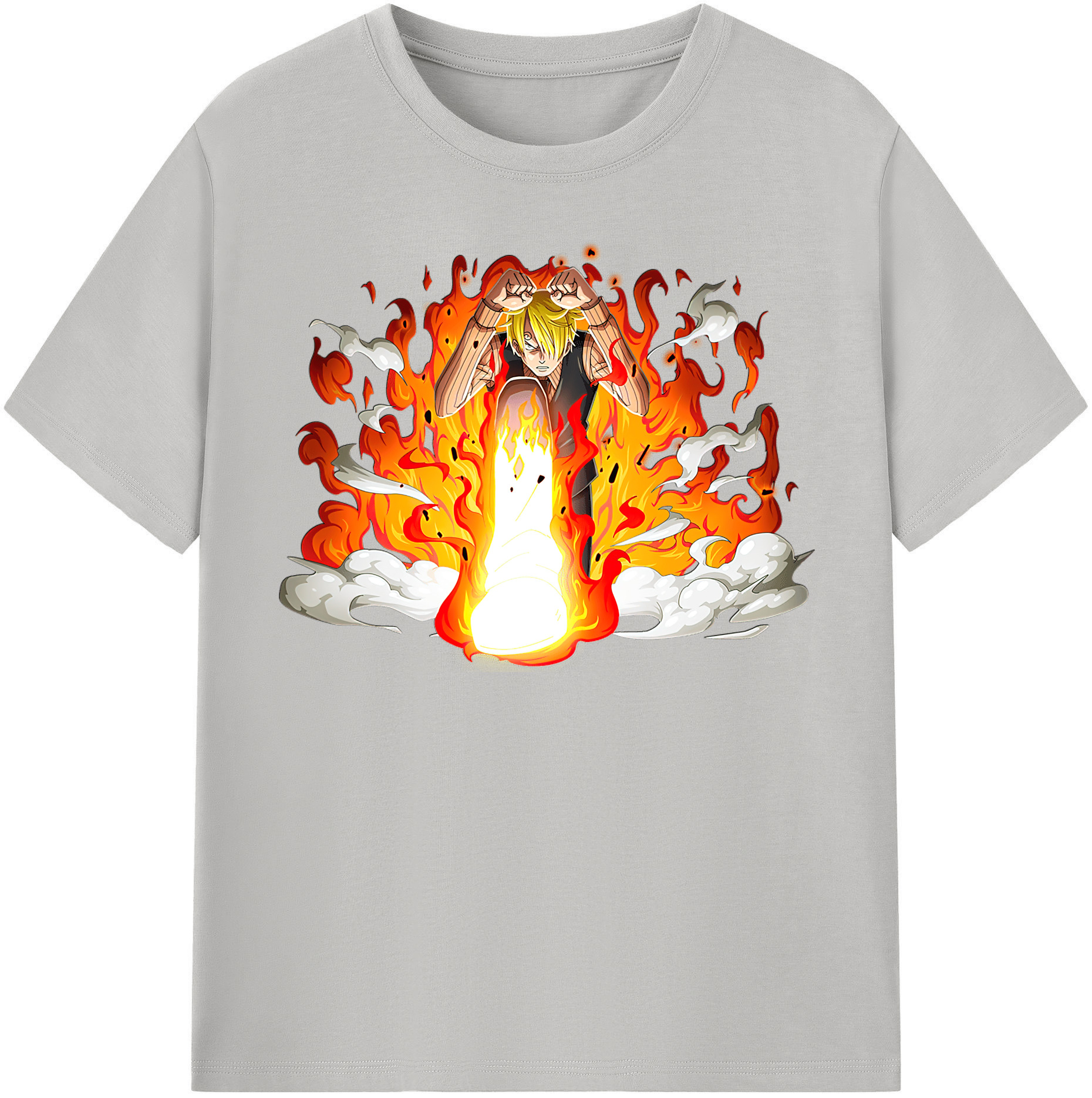 （画像用） ワンピース サンジ ONE PIECE Sanji レディースカジュアルプリントTシャツ（綿100％）