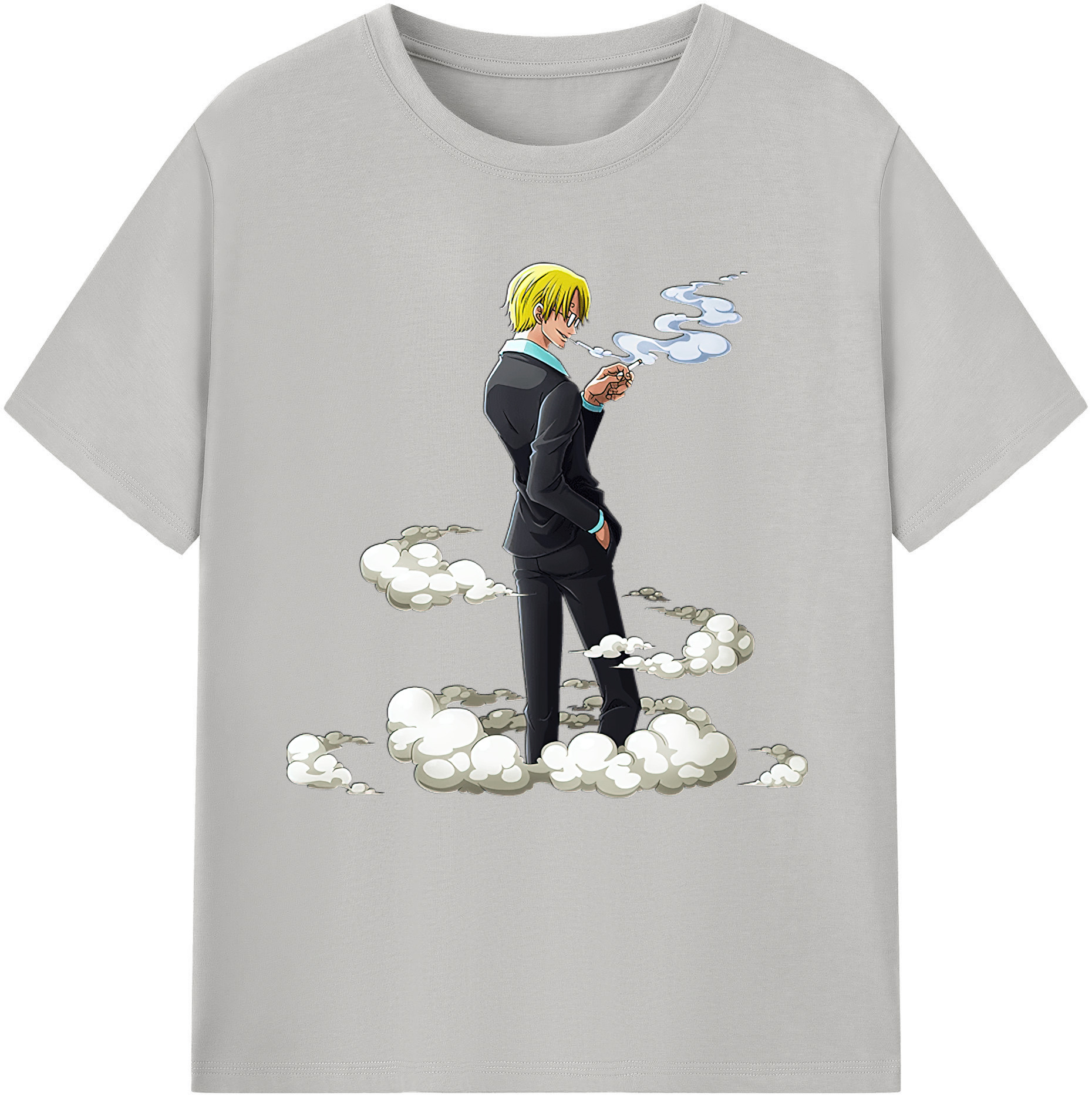 （画像用） ワンピース サンジ ONE PIECE Sanji レディースカジュアルプリントTシャツ（綿100％）
