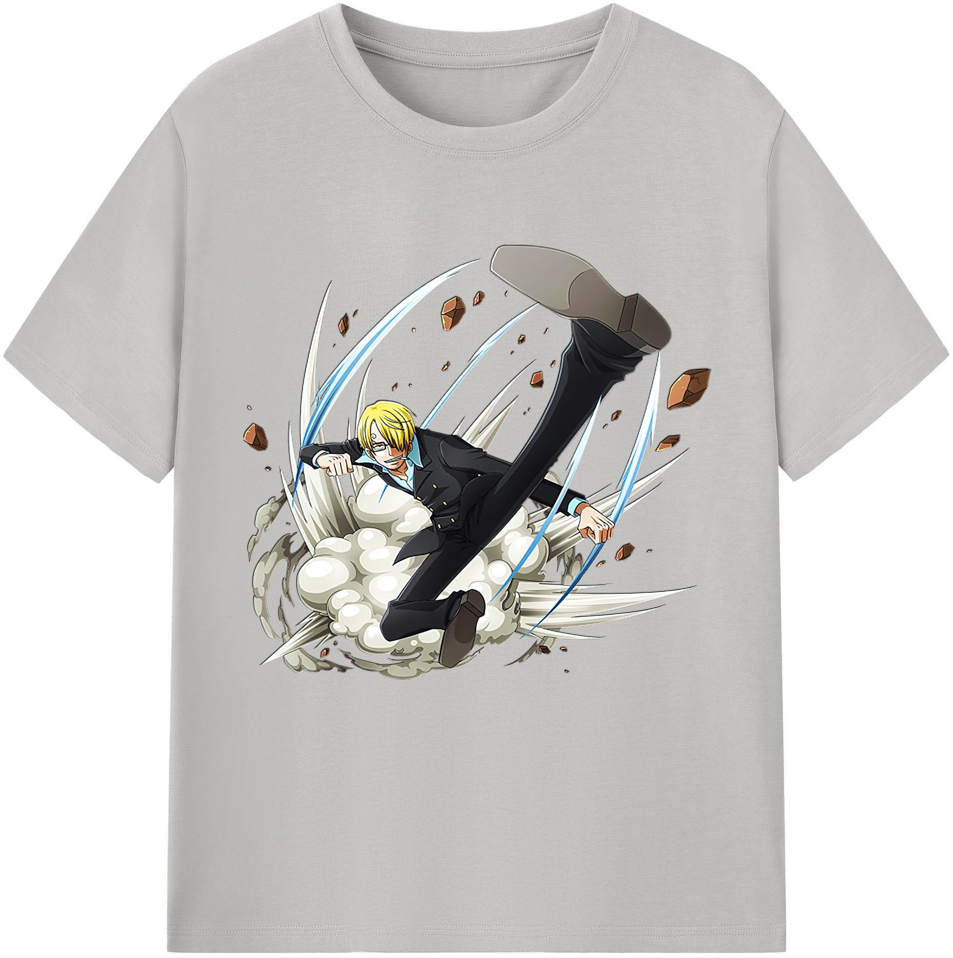 （画像用） ワンピース サンジ ONE PIECE Sanji レディースカジュアルプリントTシャツ（綿100％）