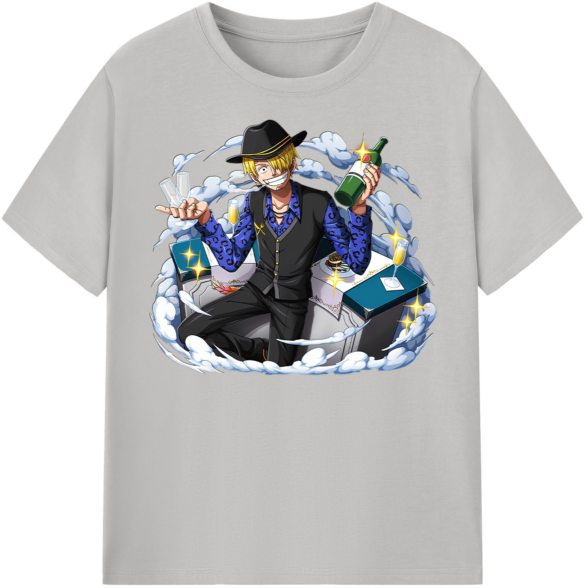 （画像用） ワンピース サンジ ONE PIECE Sanji レディースカジュアルプリントTシャツ（綿100％）