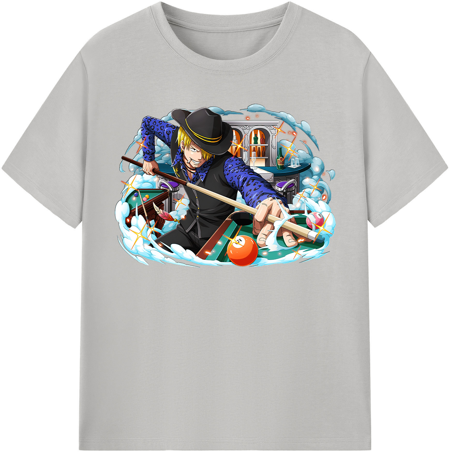（画像用） ワンピース サンジ ONE PIECE Sanji レディースカジュアルプリントTシャツ（綿100％）