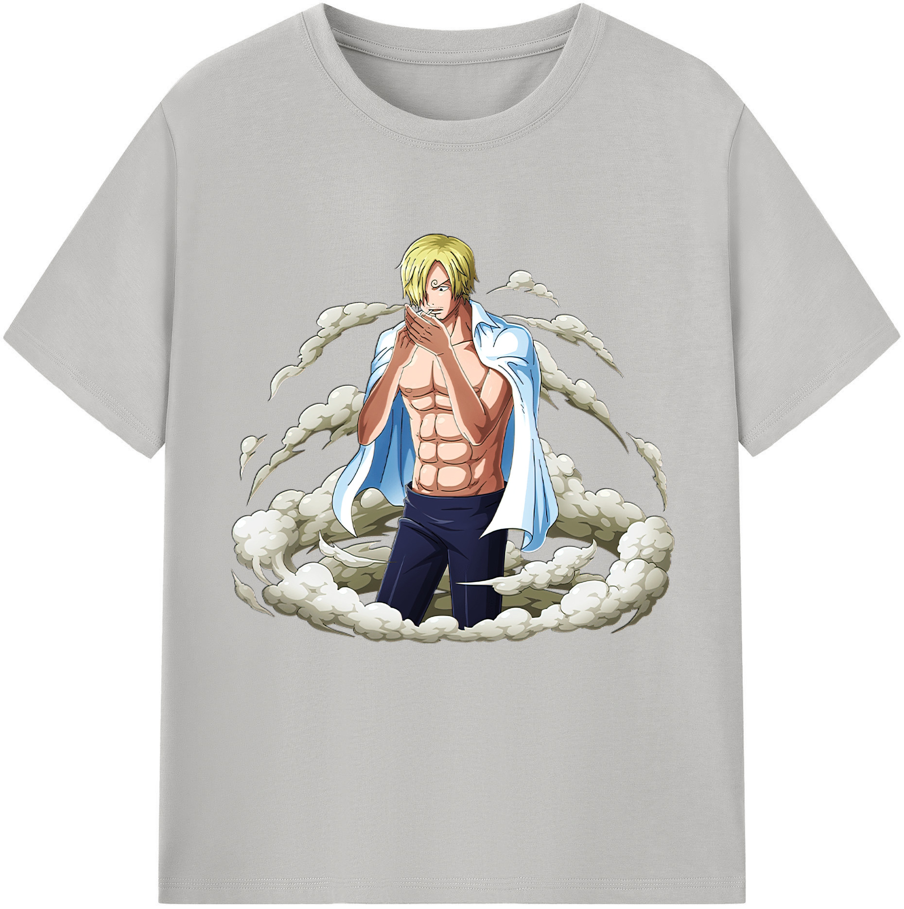 （画像用） ワンピース サンジ ONE PIECE Sanji レディースカジュアルプリントTシャツ（綿100％）