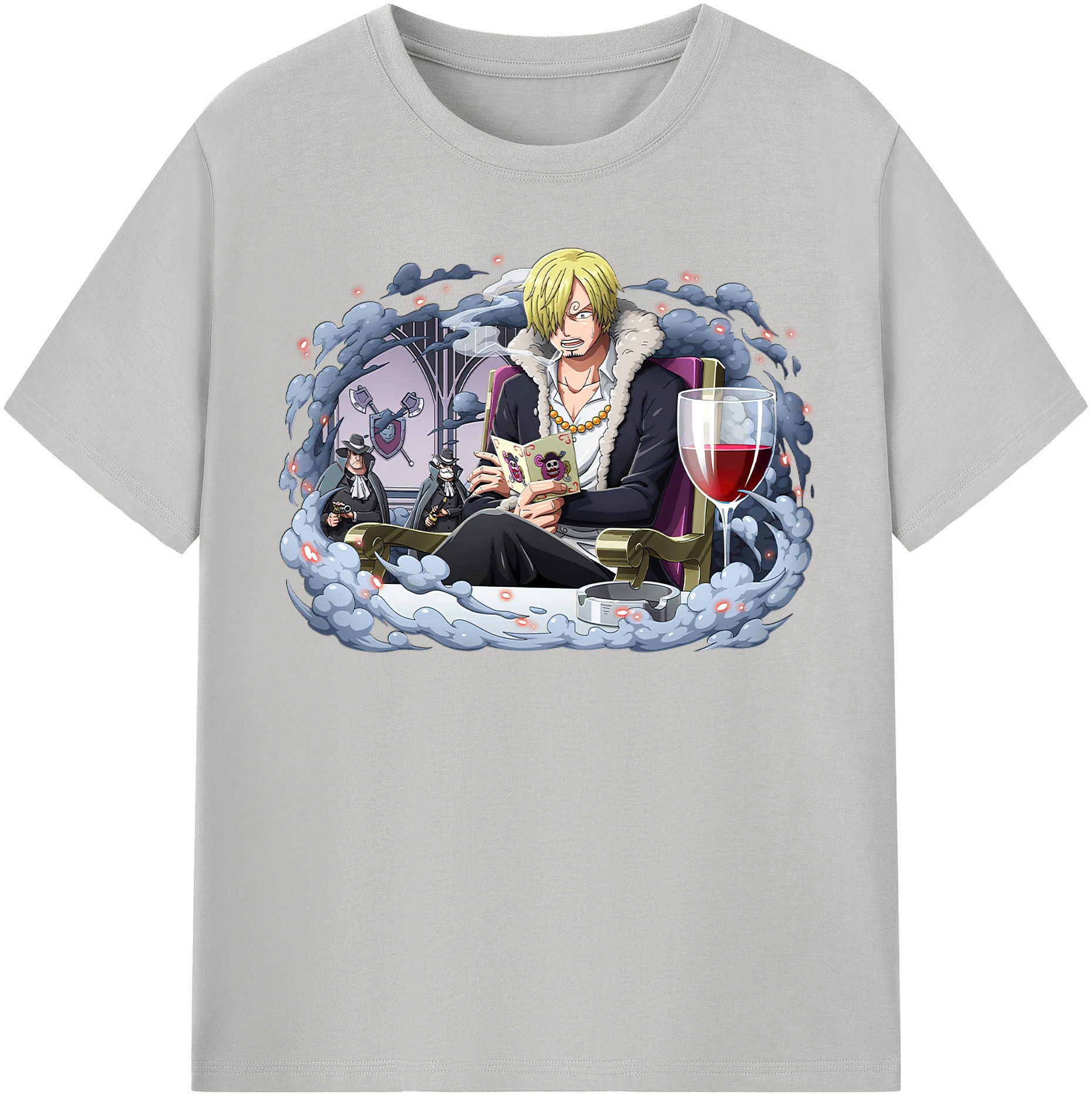 （画像用） ワンピース サンジ ONE PIECE Sanji レディースカジュアルプリントTシャツ（綿100％）