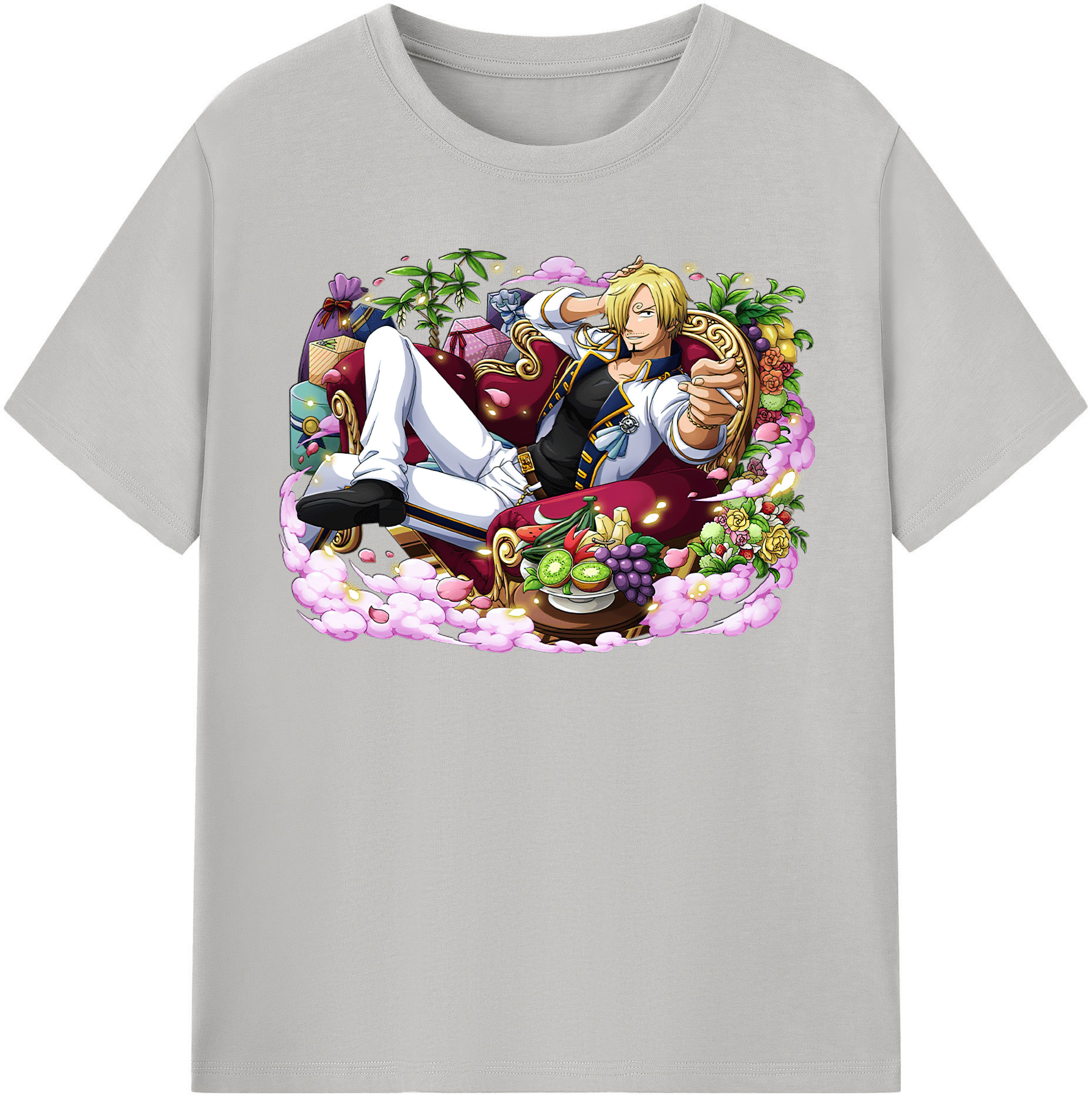 （画像用） ワンピース サンジ ONE PIECE Sanji レディースカジュアルプリントTシャツ（綿100％）