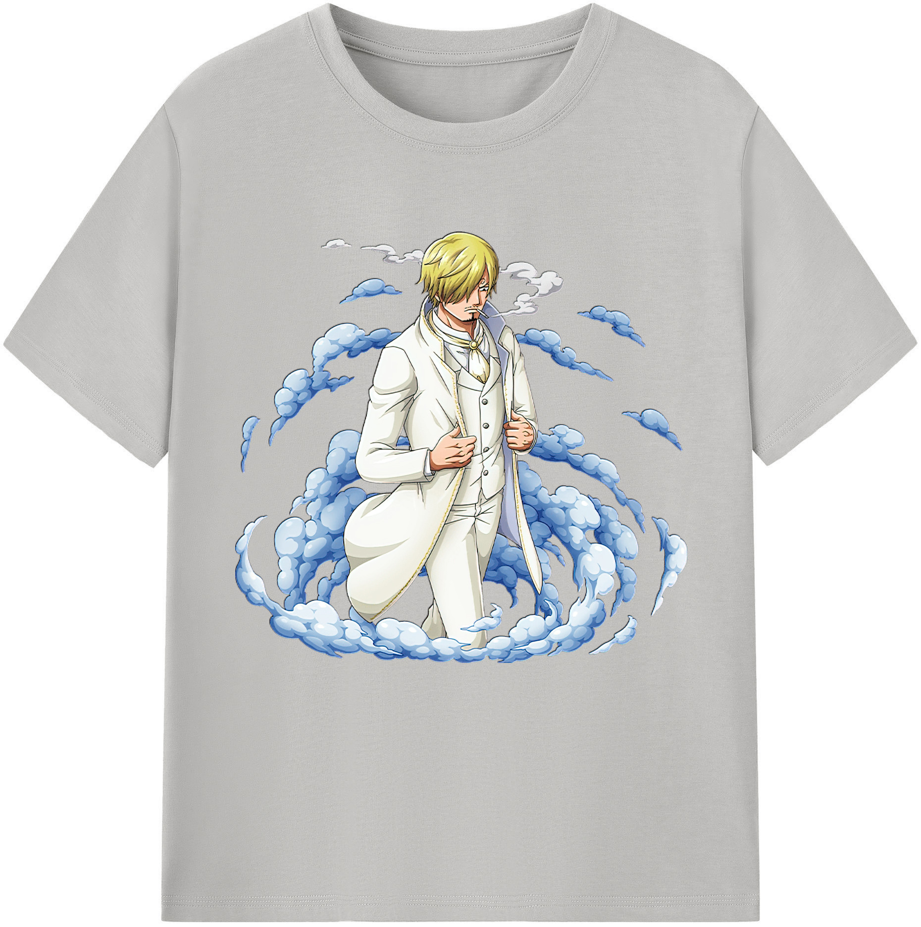 （画像用） ワンピース サンジ ONE PIECE Sanji レディースカジュアルプリントTシャツ（綿100％）