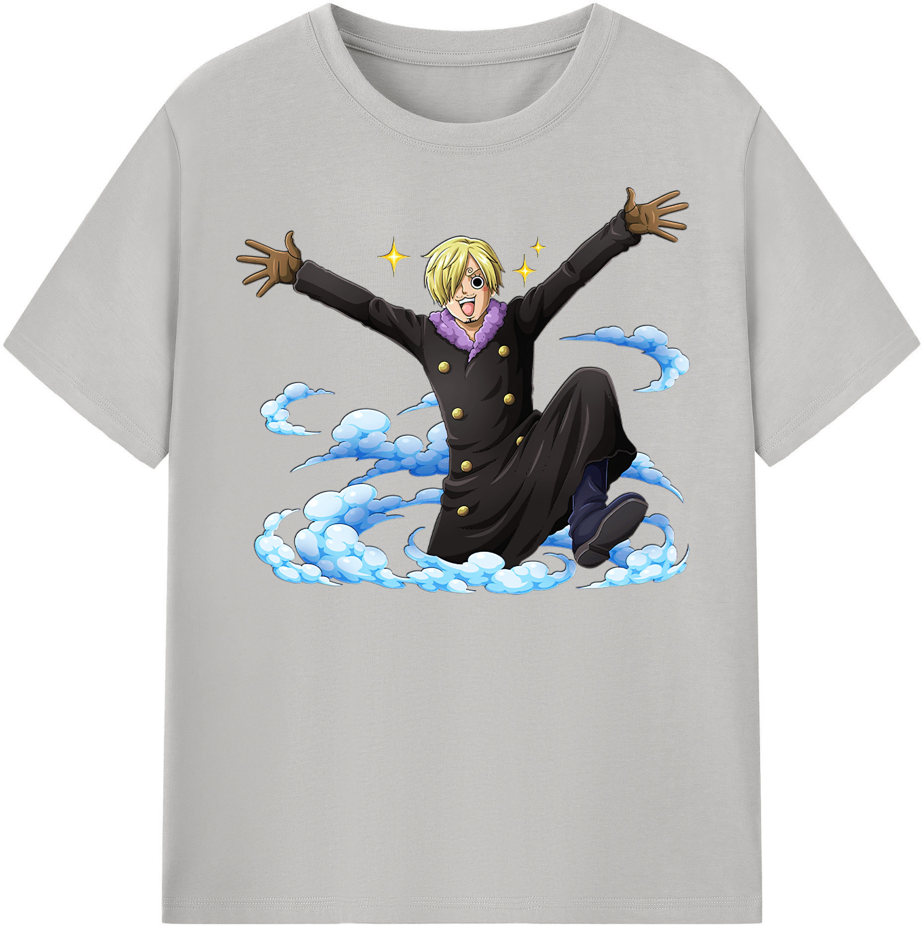 （画像用） ワンピース サンジ ONE PIECE Sanji レディースカジュアルプリントTシャツ（綿100％）