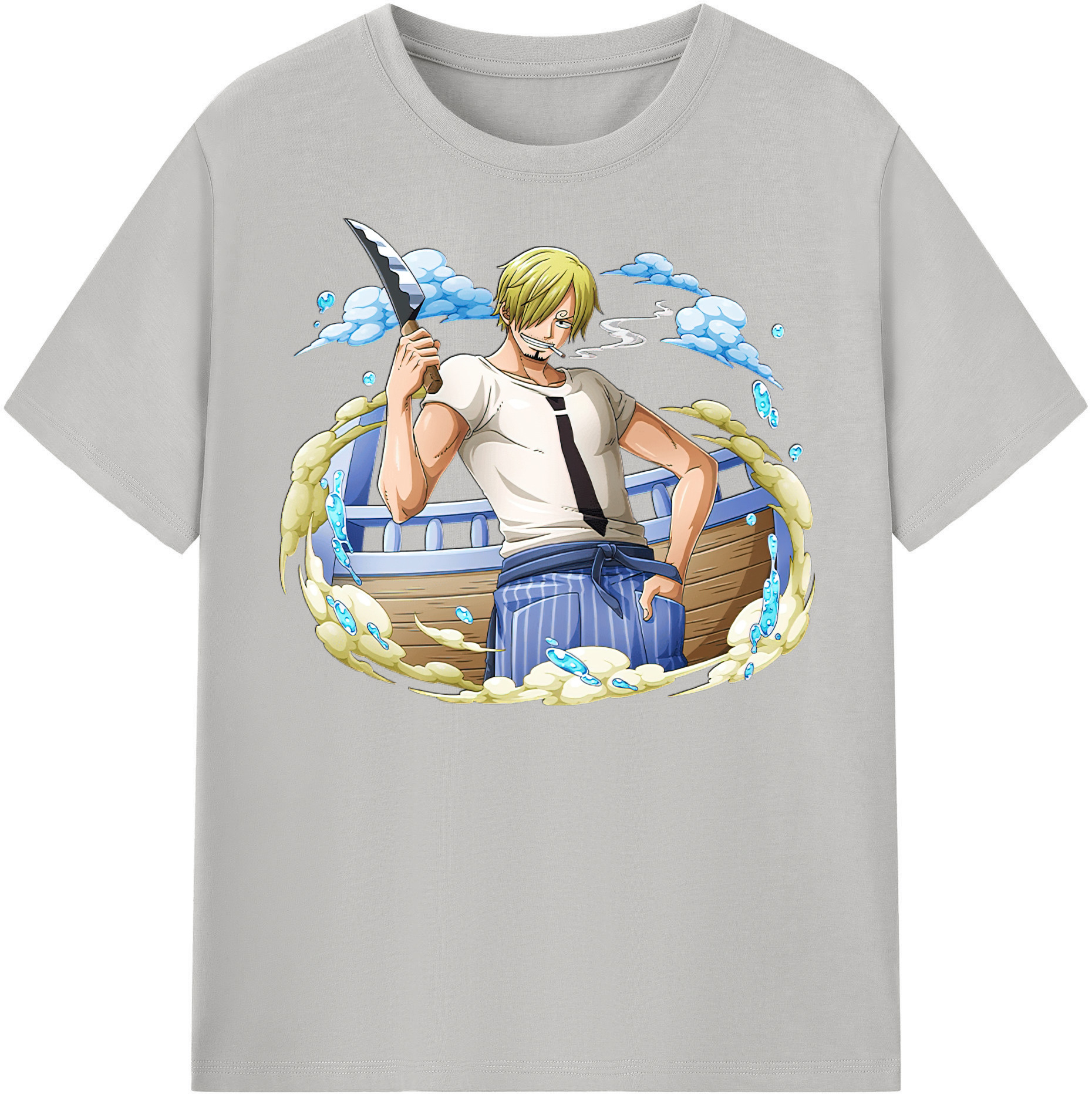 （画像用） ワンピース サンジ ONE PIECE Sanji レディースカジュアルプリントTシャツ（綿100％）