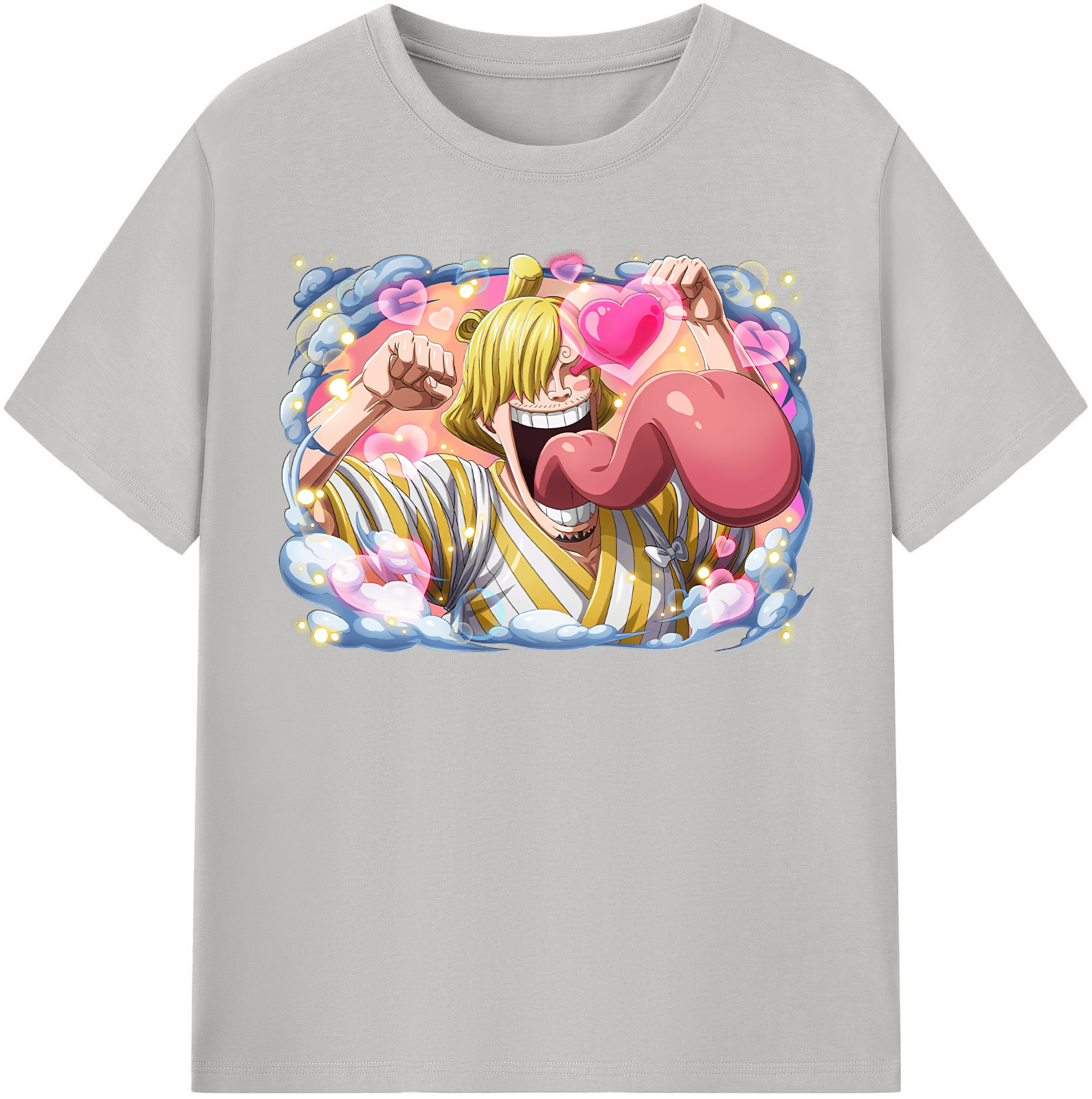 （画像用） ワンピース サンジ ONE PIECE Sanji レディースカジュアルプリントTシャツ（綿100％）