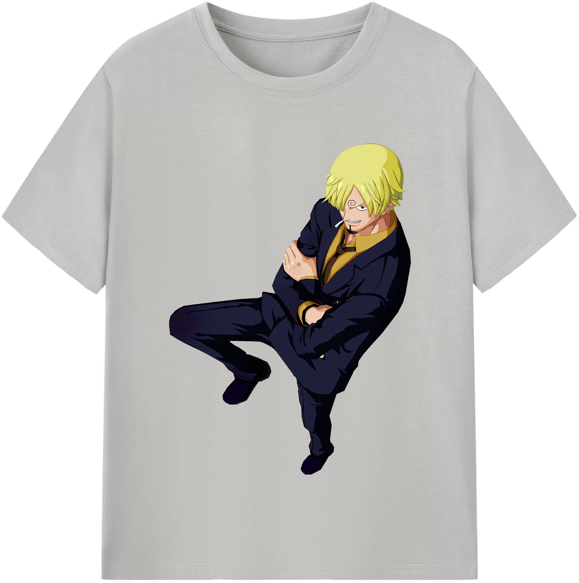 （画像用） ワンピース サンジ ONE PIECE Sanji レディースカジュアルプリントTシャツ（綿100％）