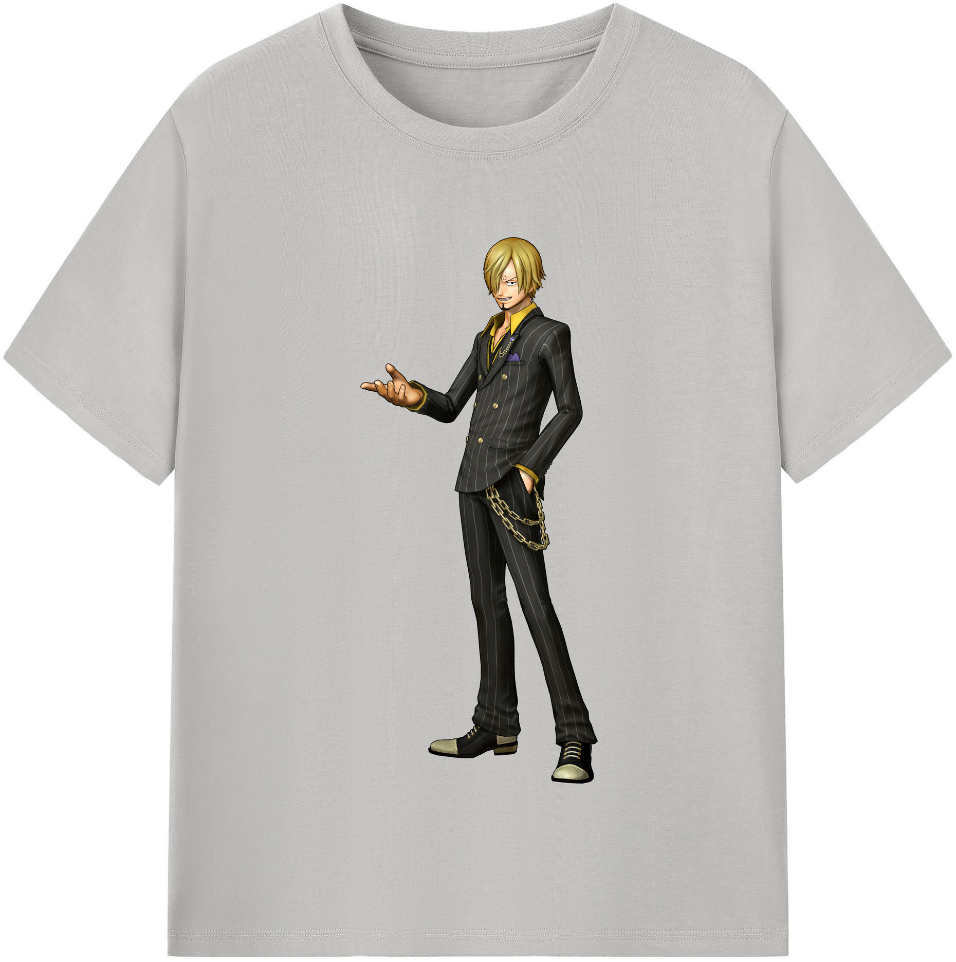 （画像用） ワンピース サンジ ONE PIECE Sanji レディースカジュアルプリントTシャツ（綿100％）