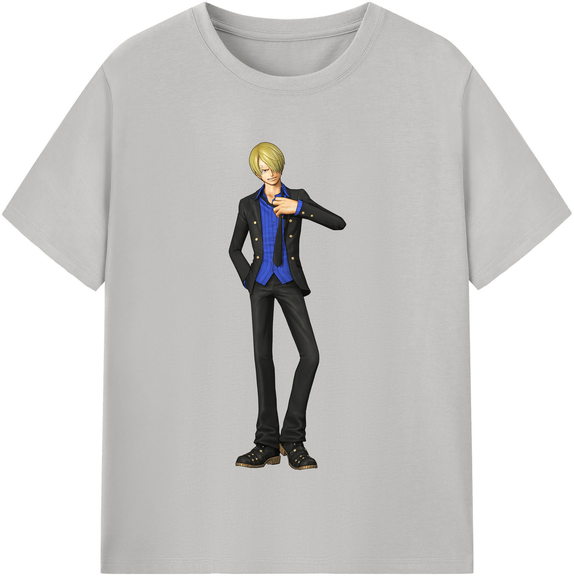 （画像用） ワンピース サンジ ONE PIECE Sanji レディースカジュアルプリントTシャツ（綿100％）