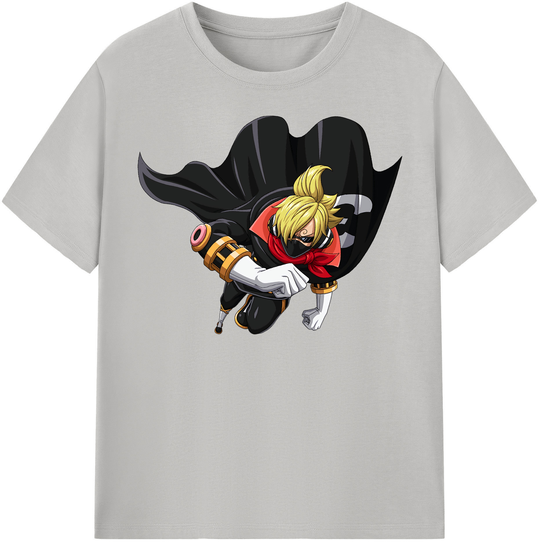 （画像用） ワンピース サンジ ONE PIECE Sanji レディースカジュアルプリントTシャツ（綿100％）