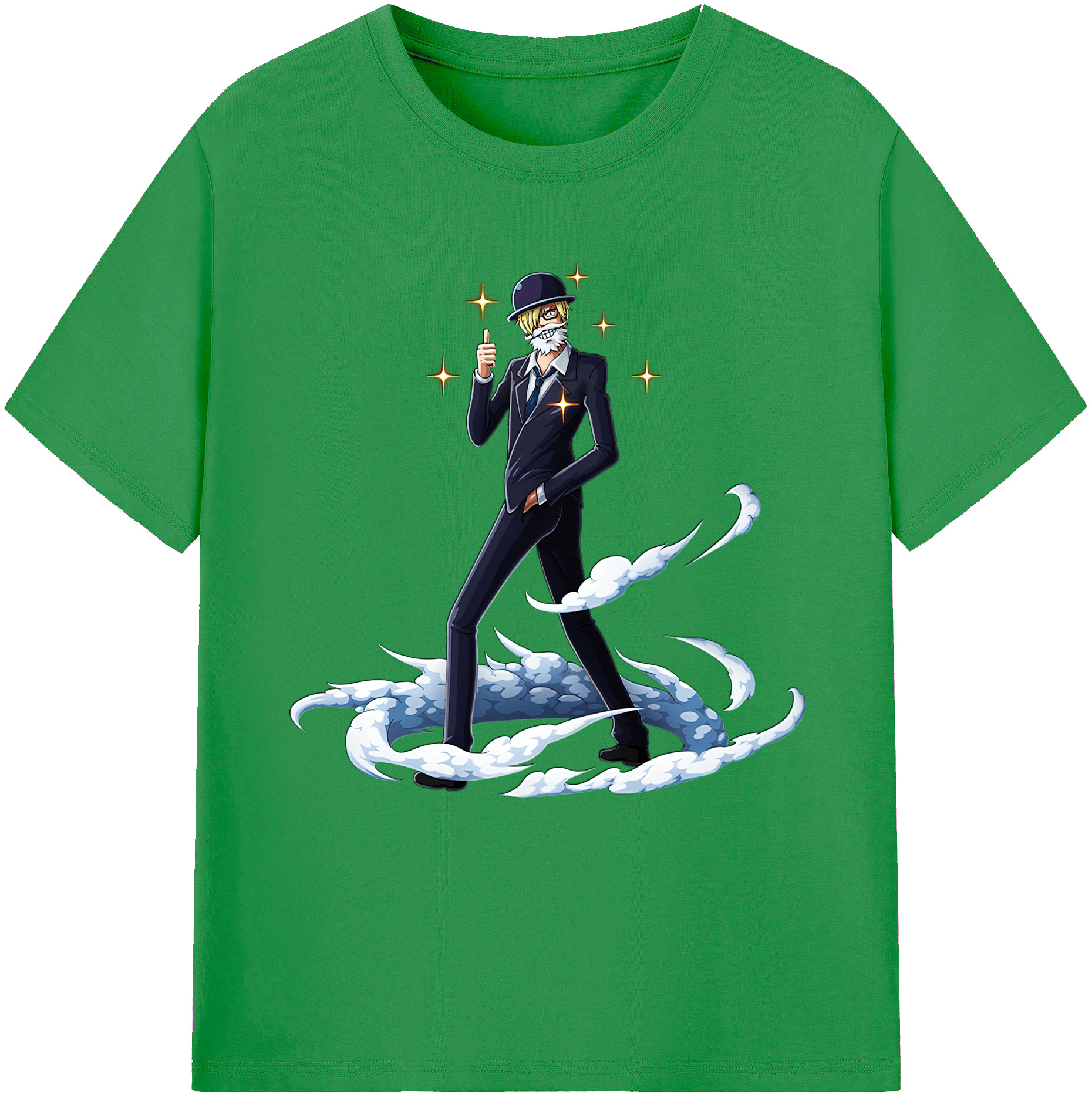 （画像用） ワンピース サンジ ONE PIECE Sanji レディースカジュアルプリントTシャツ（綿100％）