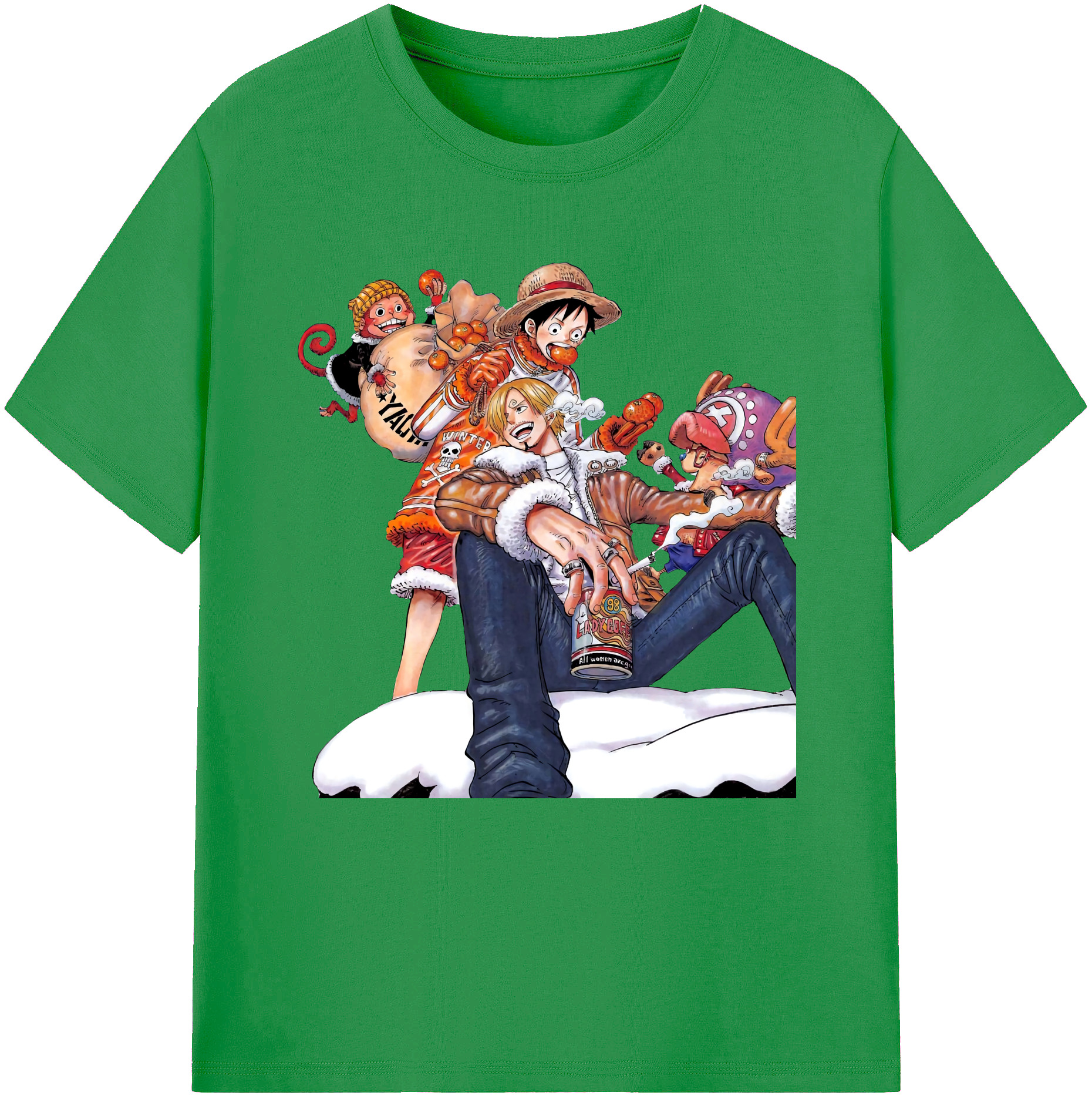 （画像用） ワンピース サンジ ONE PIECE Sanji レディースカジュアルプリントTシャツ（綿100％）
