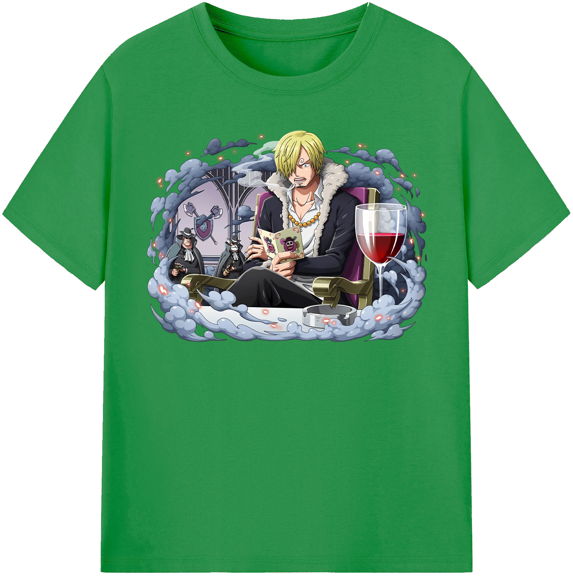 （画像用） ワンピース サンジ ONE PIECE Sanji レディースカジュアルプリントTシャツ（綿100％）