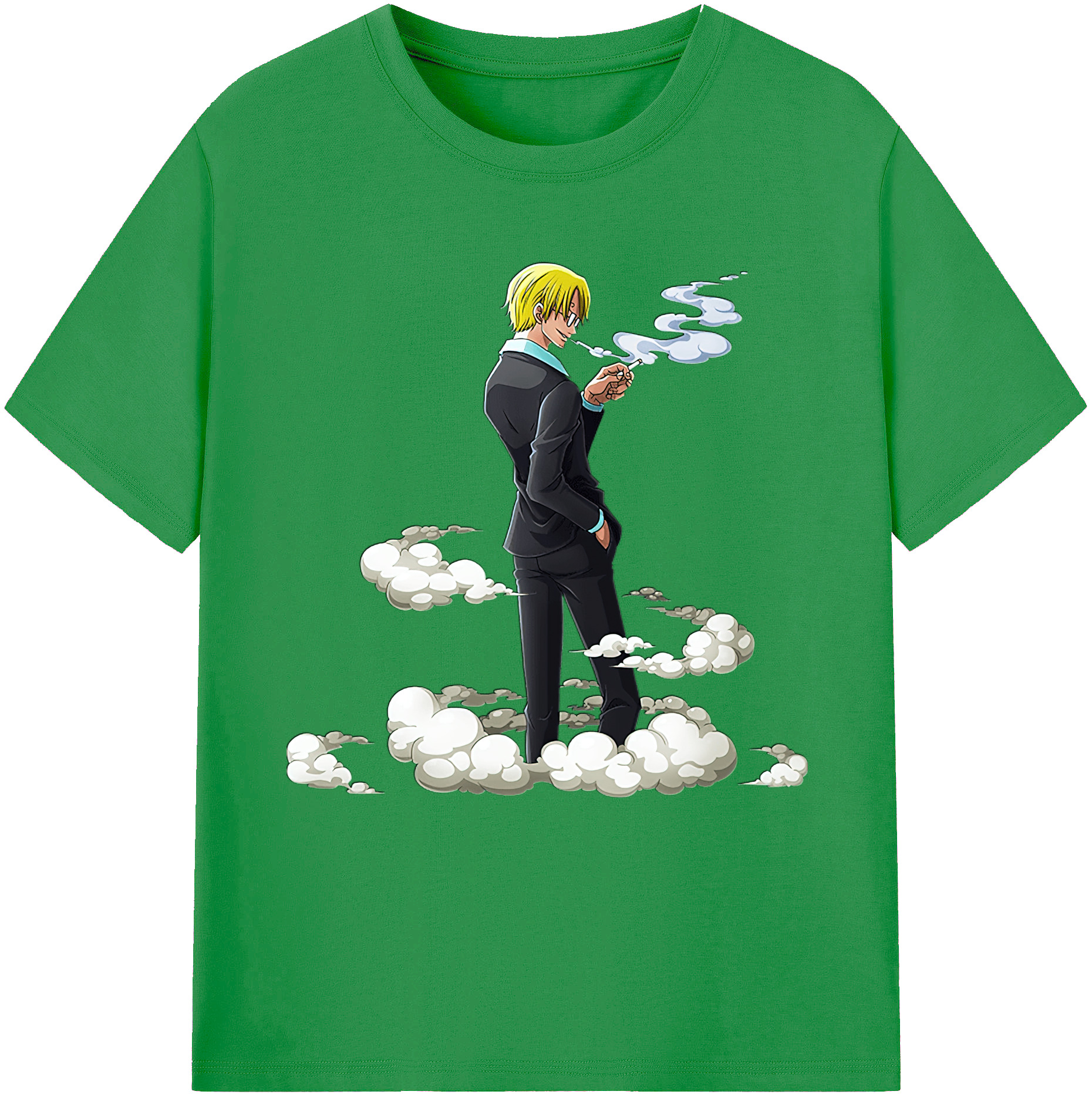 （画像用） ワンピース サンジ ONE PIECE Sanji レディースカジュアルプリントTシャツ（綿100％）