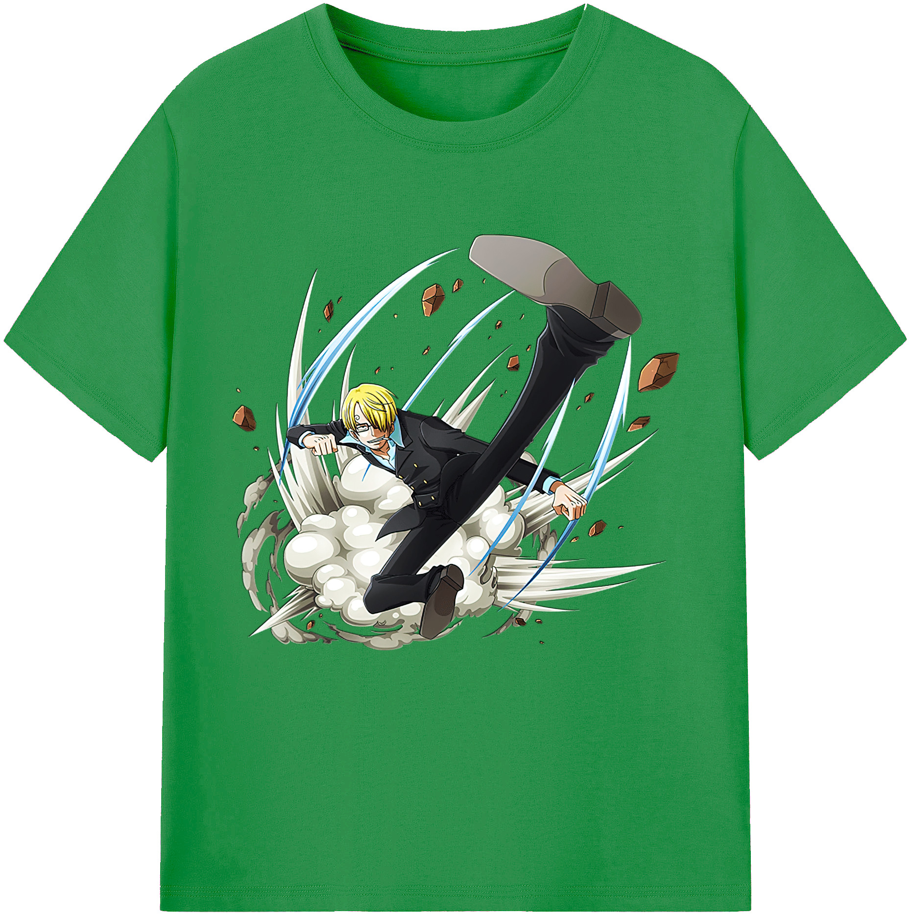 （画像用） ワンピース サンジ ONE PIECE Sanji レディースカジュアルプリントTシャツ（綿100％）