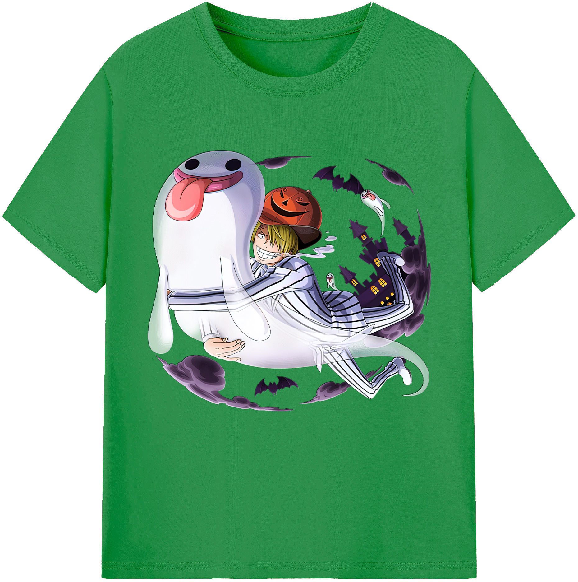 （画像用） ワンピース サンジ ONE PIECE Sanji レディースカジュアルプリントTシャツ（綿100％）
