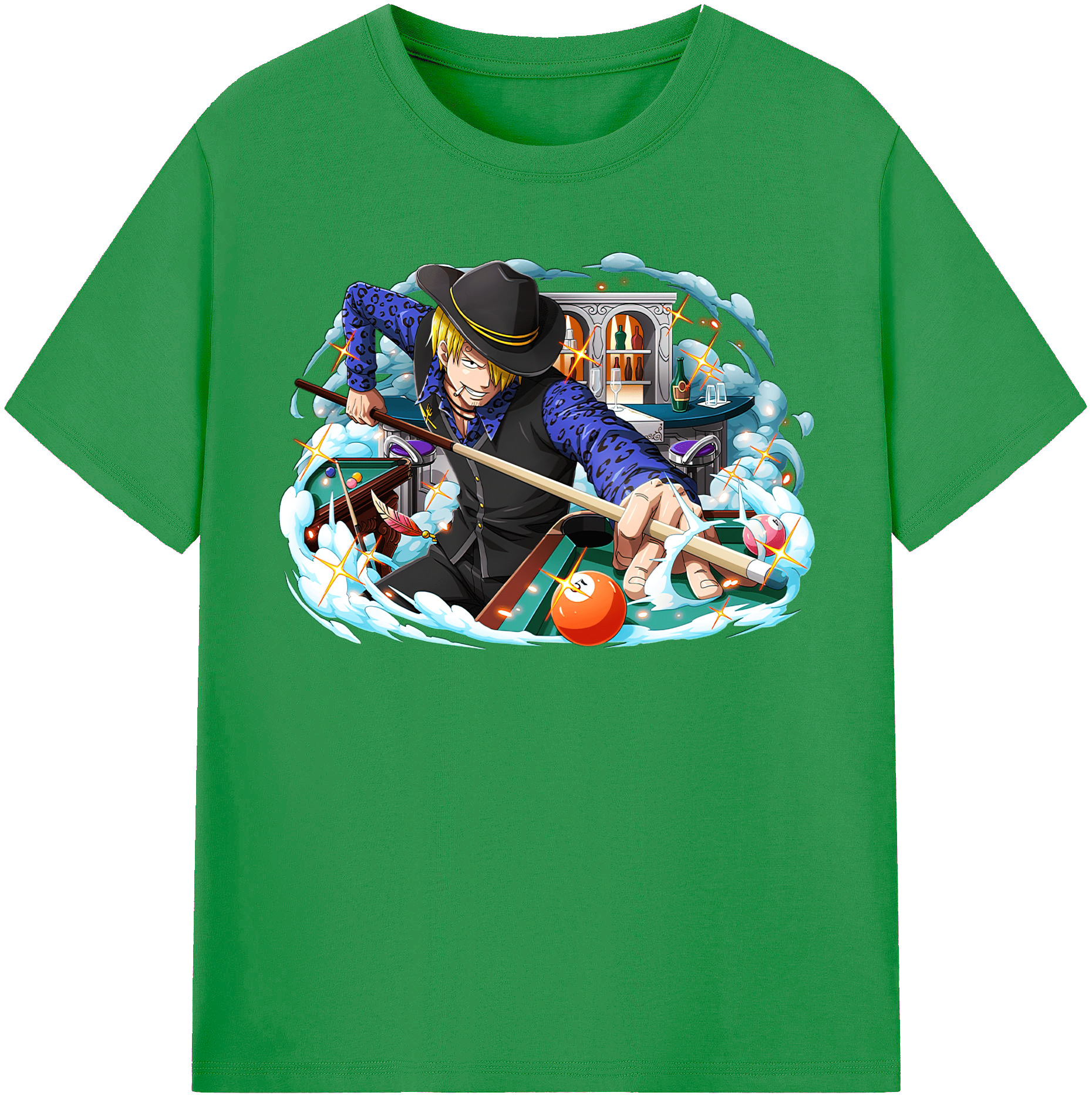（画像用） ワンピース サンジ ONE PIECE Sanji レディースカジュアルプリントTシャツ（綿100％）