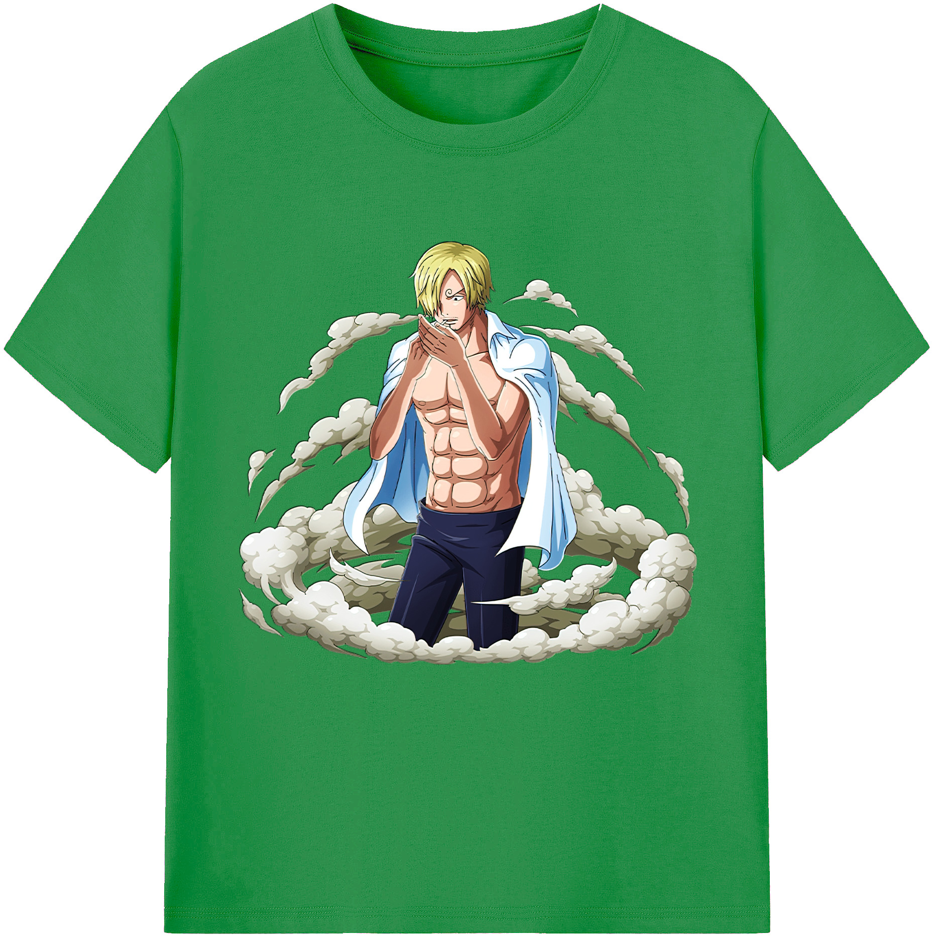 （画像用） ワンピース サンジ ONE PIECE Sanji レディースカジュアルプリントTシャツ（綿100％）
