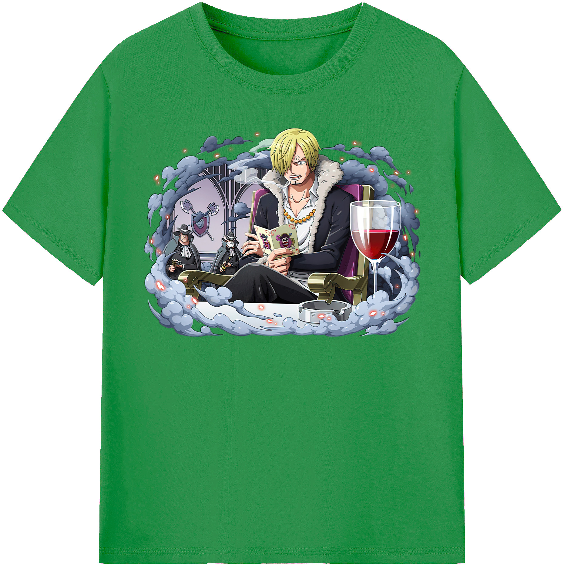 （画像用） ワンピース サンジ ONE PIECE Sanji レディースカジュアルプリントTシャツ（綿100％）