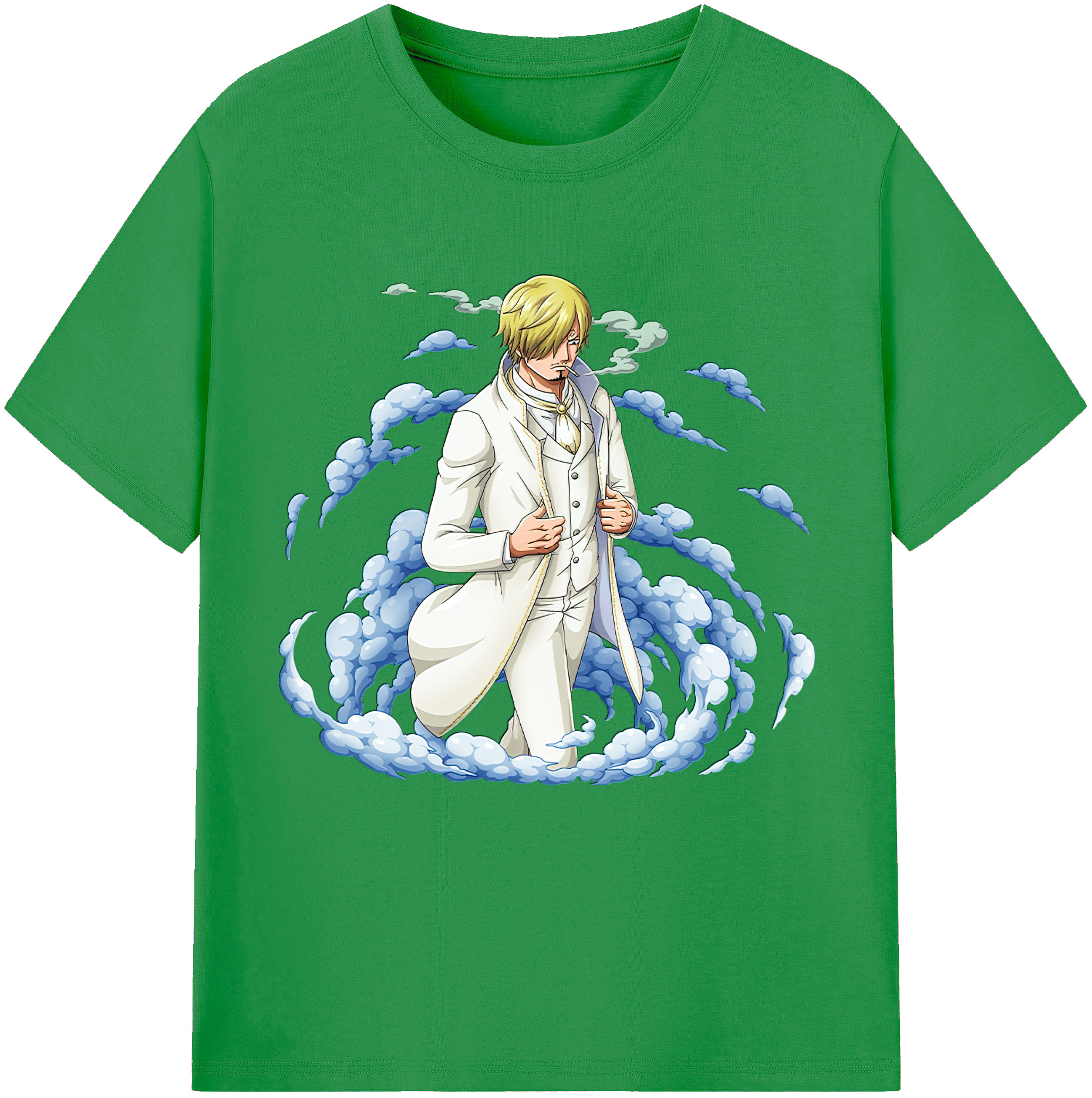 （画像用） ワンピース サンジ ONE PIECE Sanji レディースカジュアルプリントTシャツ（綿100％）